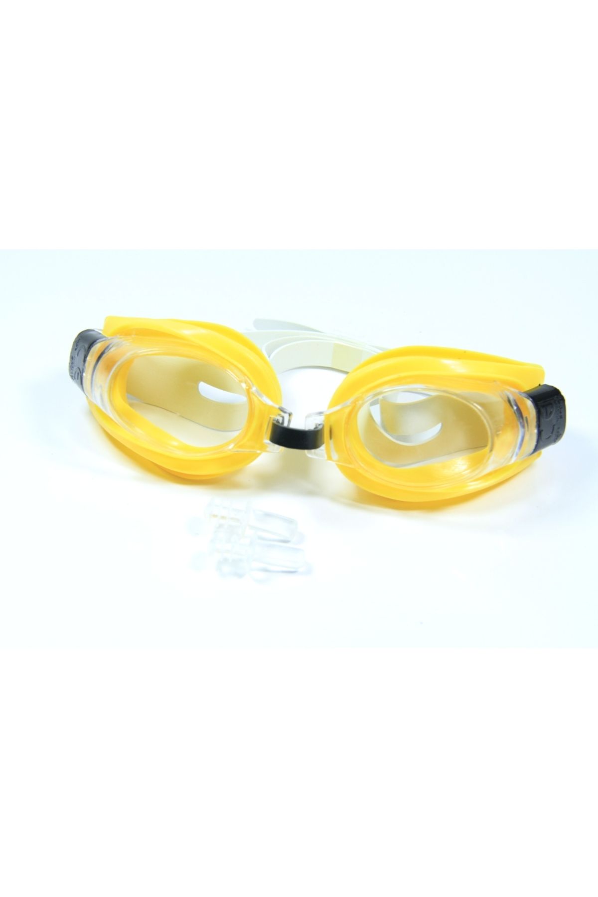 MAİN SHOP Havuz ve Deniz Yüzme Gözlüğü 3-8 Yaş Çocuk Vakumlu Kulak Tıkaçlı Yüzücü Gözlüğü M-2088