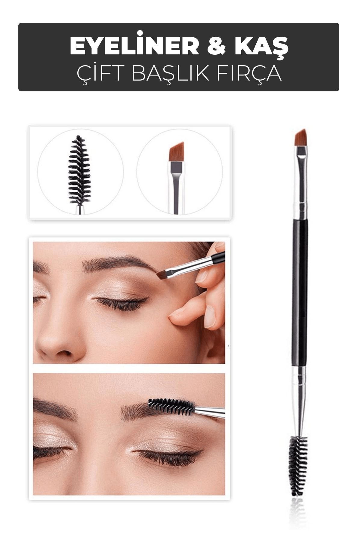 merland benvecocuk Çift Başlıklı Eyeliner Ve Kaş Fırçası – Kolay Uygulama Ve Mükemmel Sonuçlar