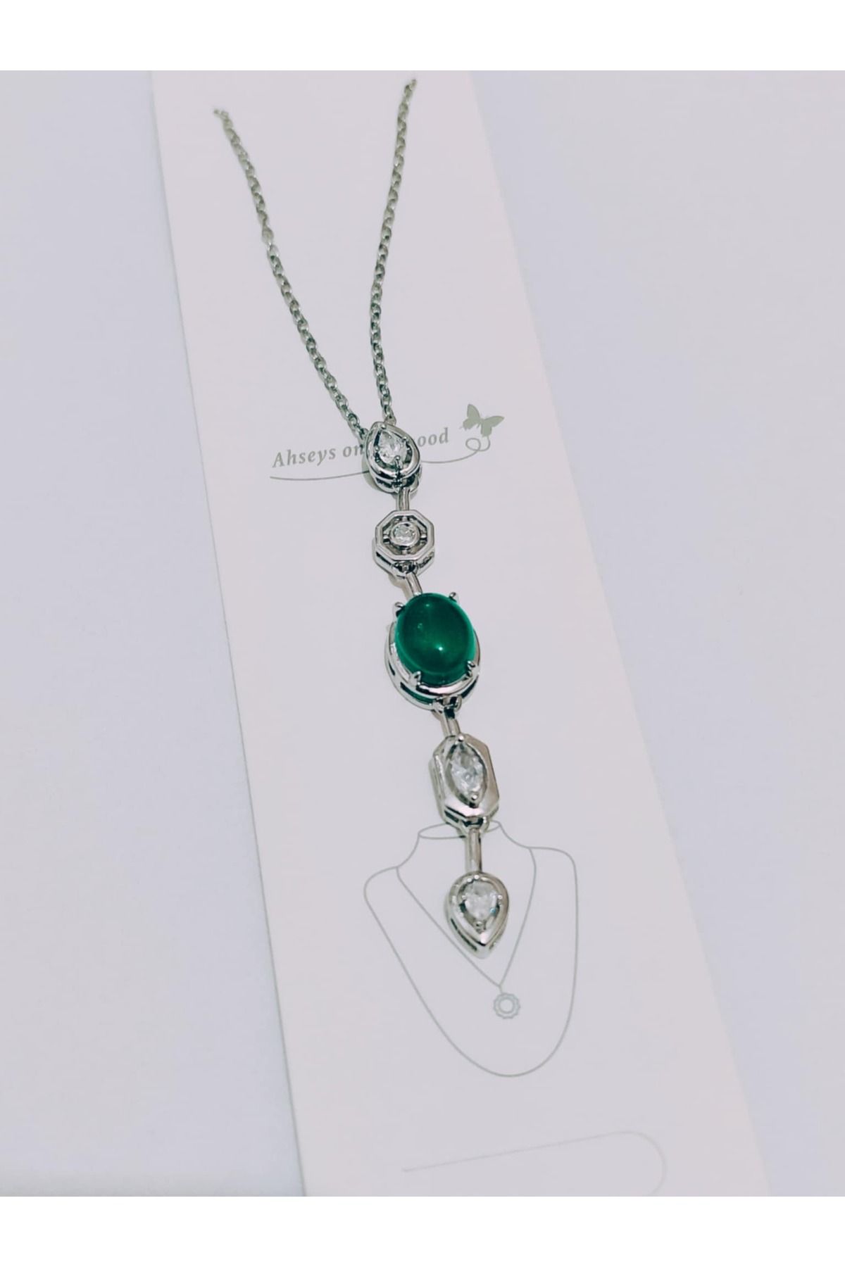 FLORAS JEWELRY Olips Taşlı Y Kolye (55cm)