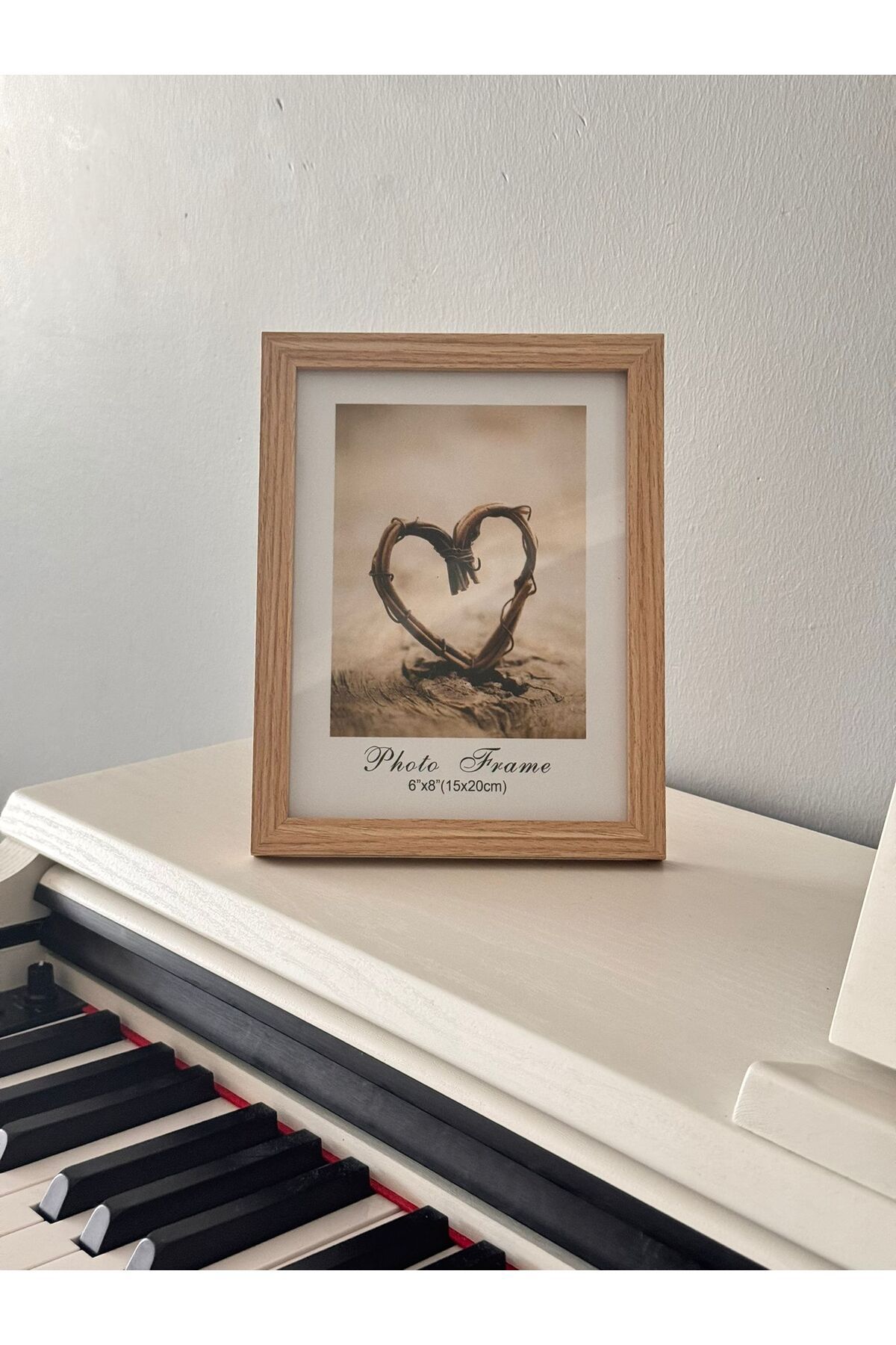 Janset Ahşap çerçeve, ahşap fotoğraf çerçevesi cam 15*20 cm