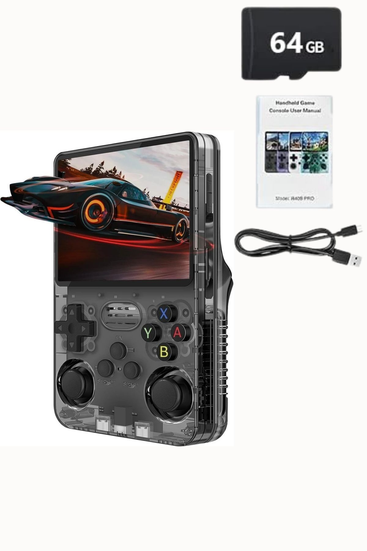 BYRTECH R36s Mini Konsol 64 Gb Hafıza 10.000 Yüksek Ekran Kaliteli Retro Oyun Gamepad