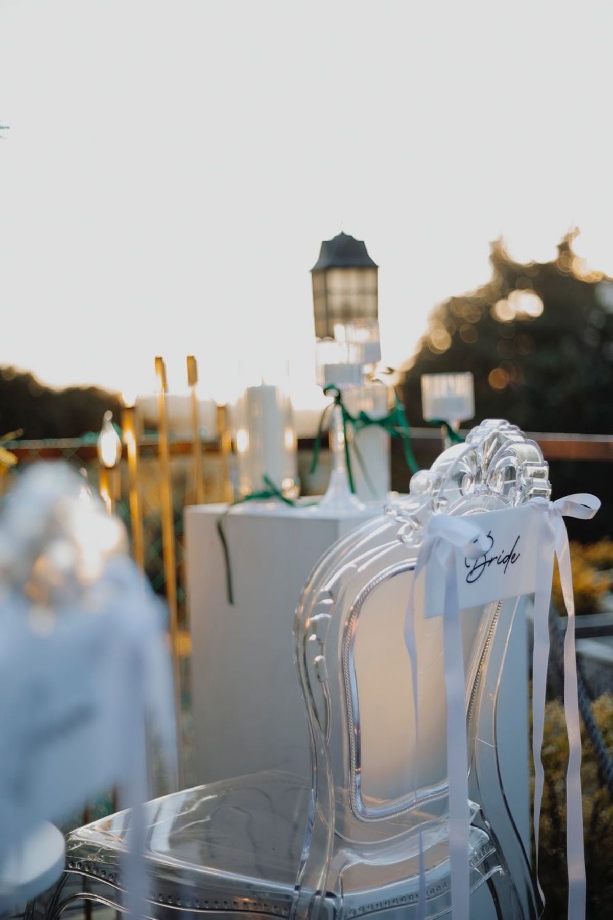 Renna BRİDE GROOM SANDALYE ARKASI KURDELELİ YAZI 2 ADET