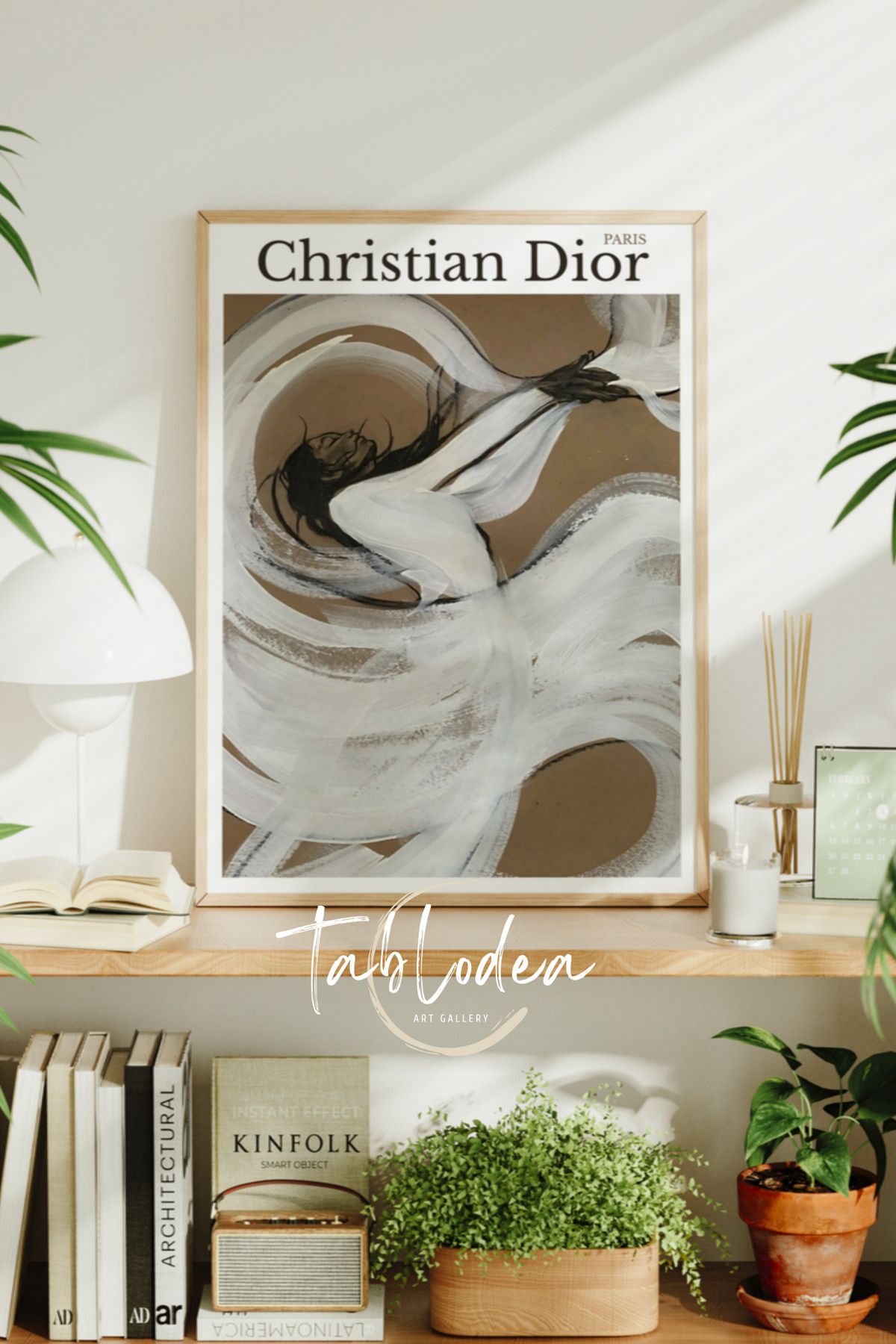tablodea Yazılı Modern Estetik Duvar Dekoru Çerçeveli Poster Tablo, Minimalist Dekoratif Woman Duvar Tablosu