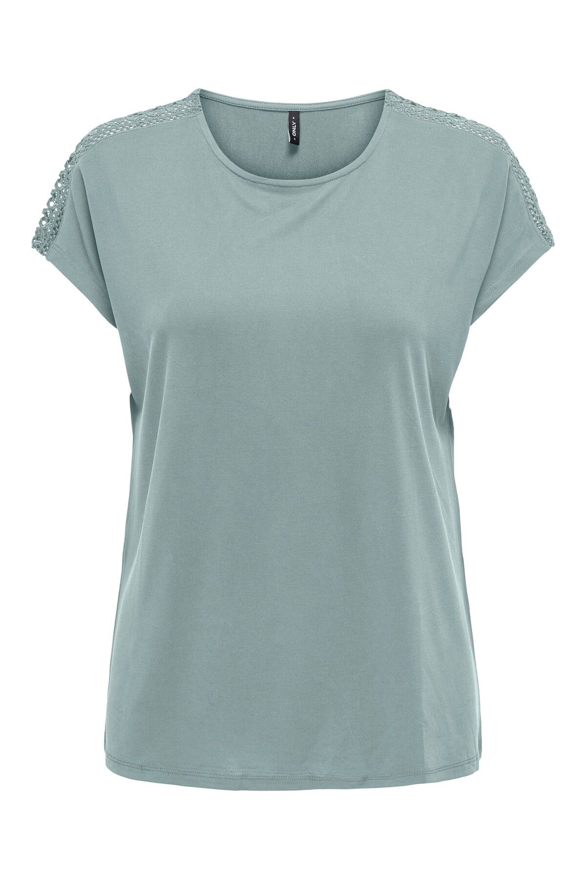 ONLY ONLFREE LIFE CAPSLEEVE LACE TOP JRS Kadın Yeşil Bluz - 15343488