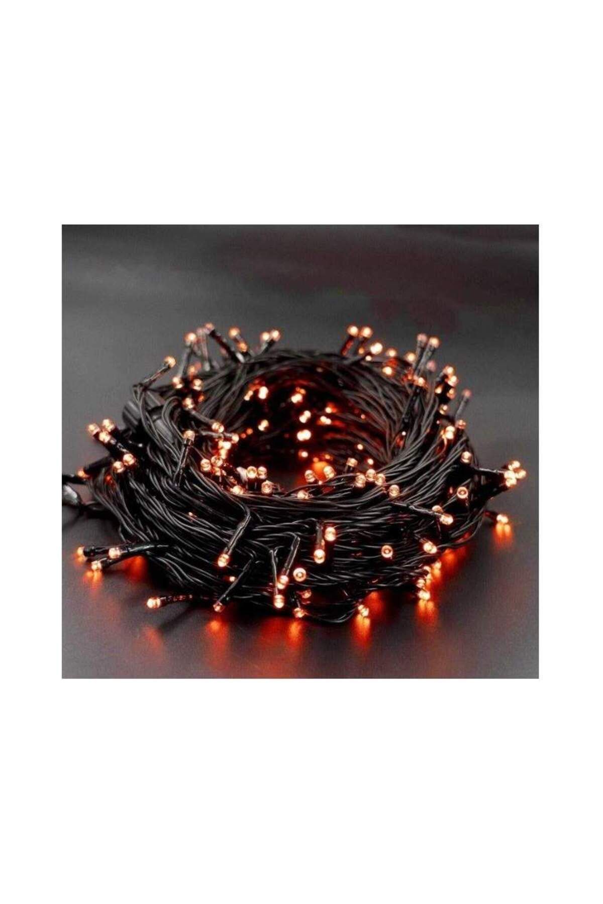 SIKS-Linear LED Installation, with 100 LEDs, 8 m long, dark green wire, Red 7