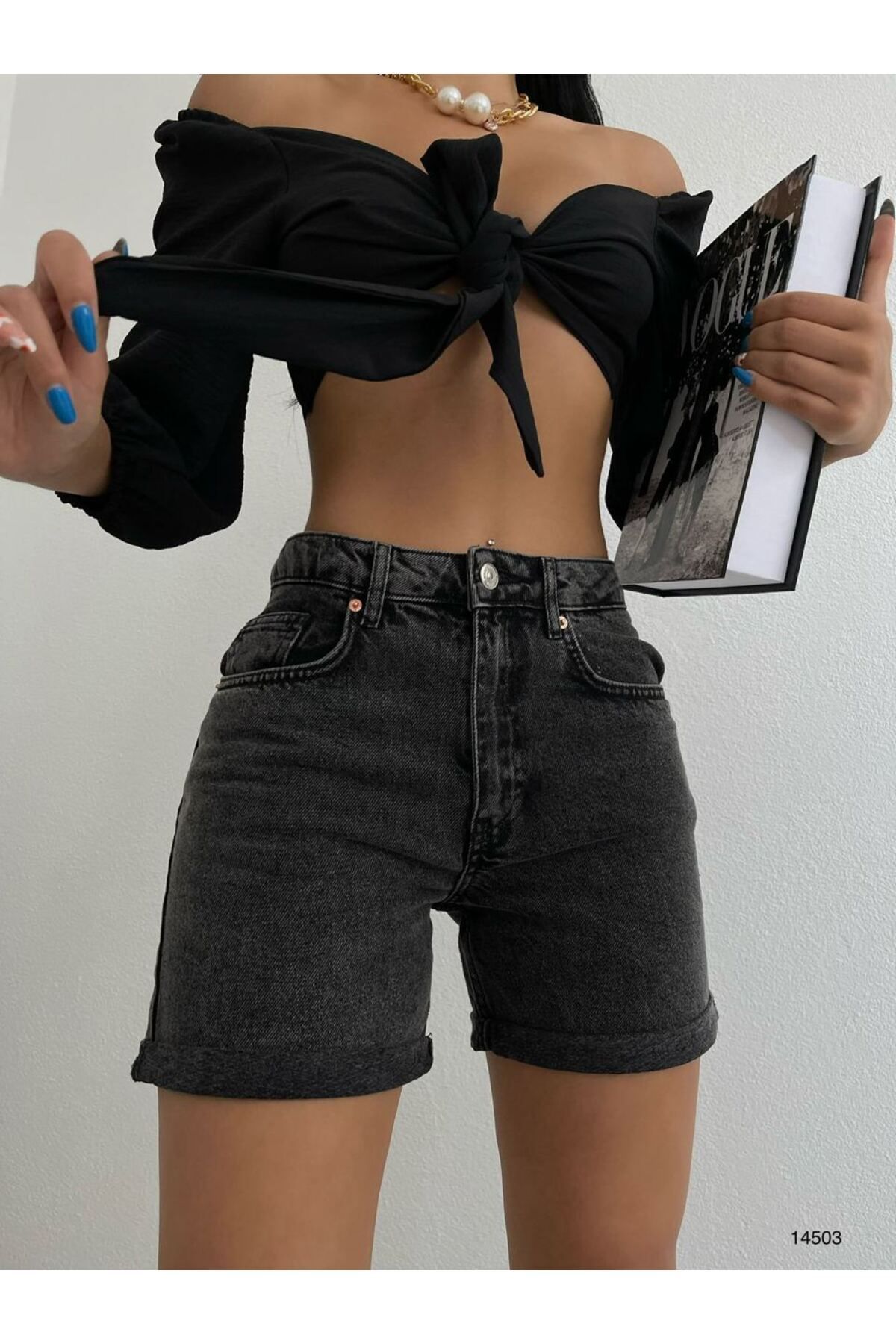 Perryes DOUBLE PAÇA JEAN ŞORT