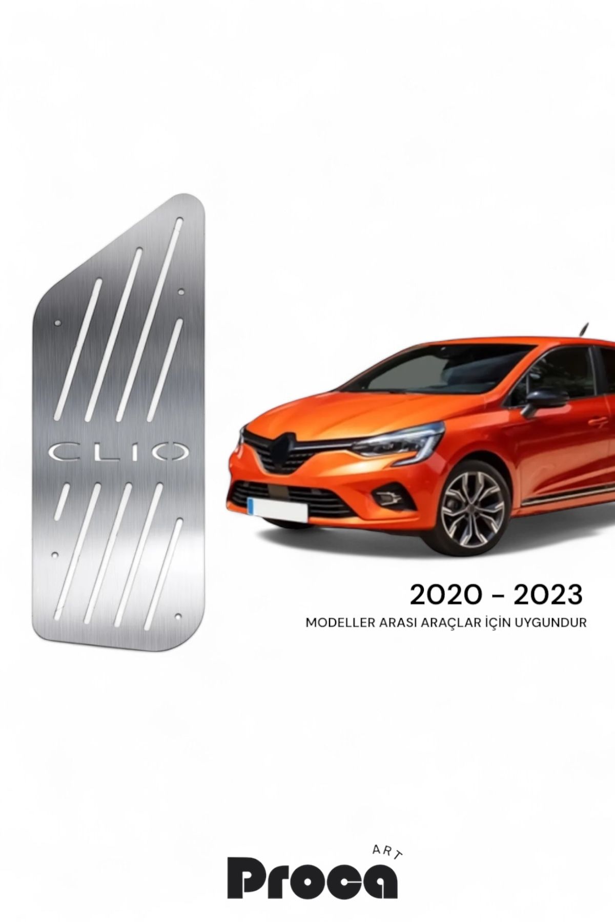 PROCAART Renault Clio 5 Krom Ayak Dinlendirme Pedalı 2020 Ve Üzeri