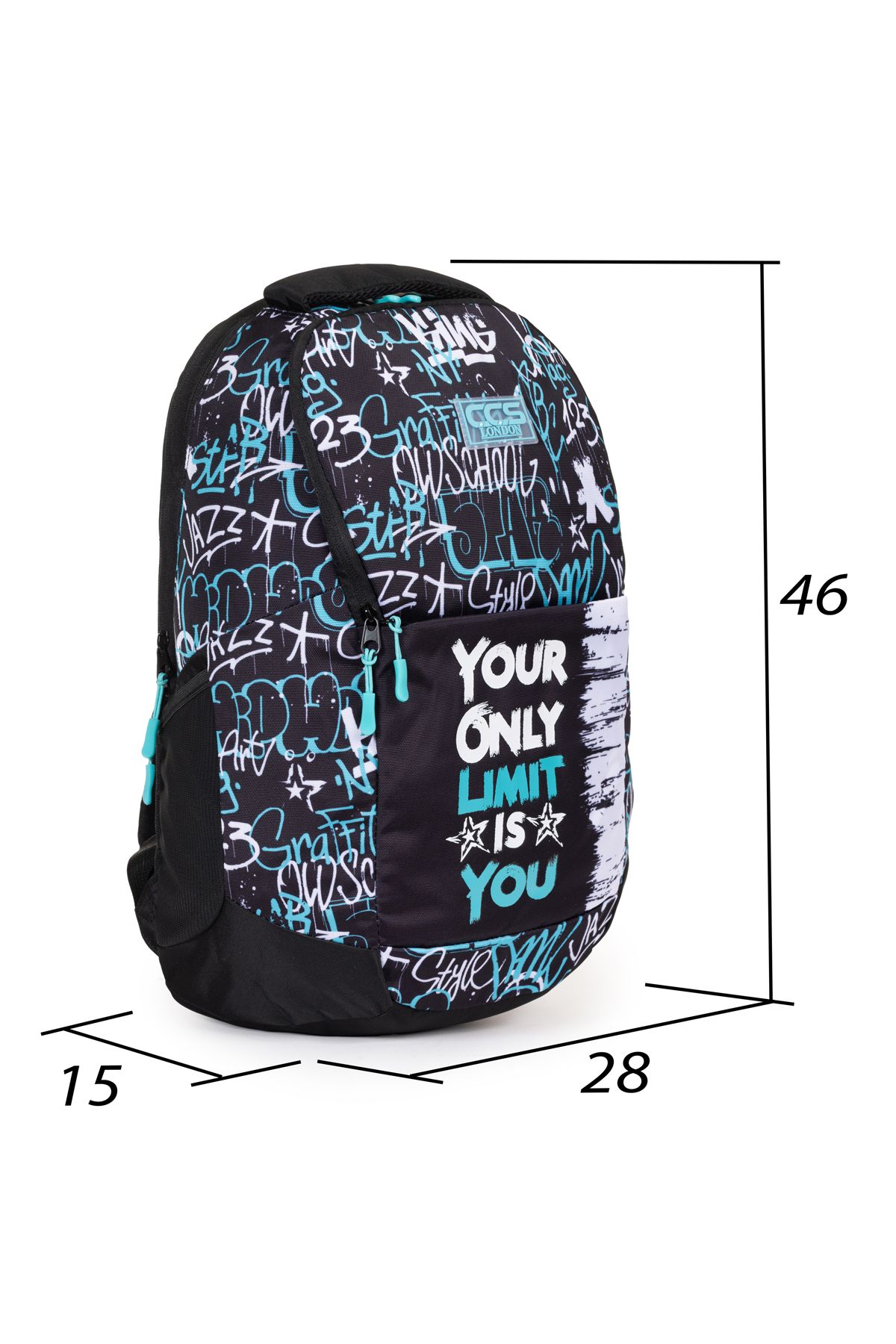 Necati Çanta-Speak Your Style: Energetic Backpack with Graffiti Pattern 6
