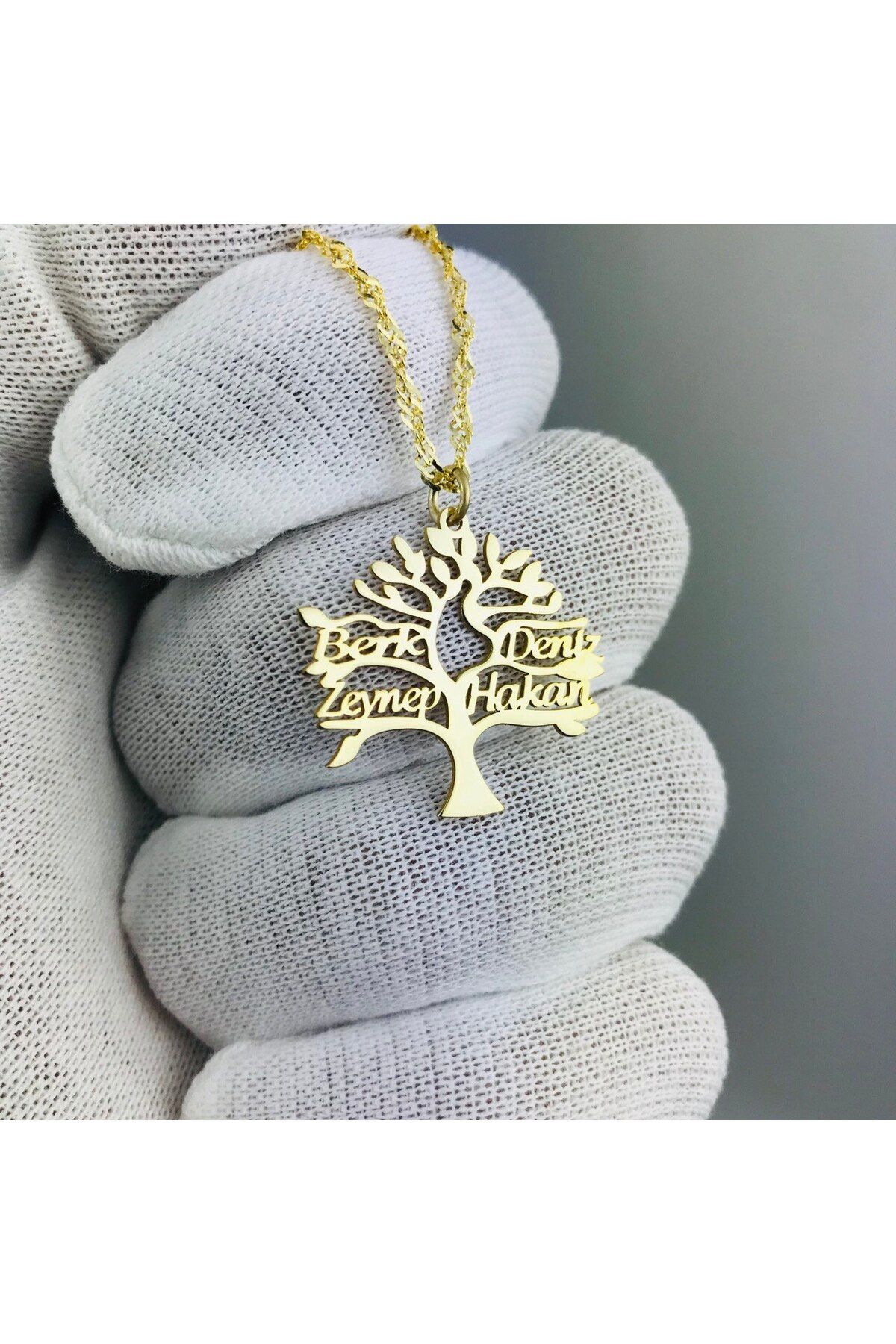viantojewellery 925 Ayar Gümüş Hayat Ağacı Kadın Kolye