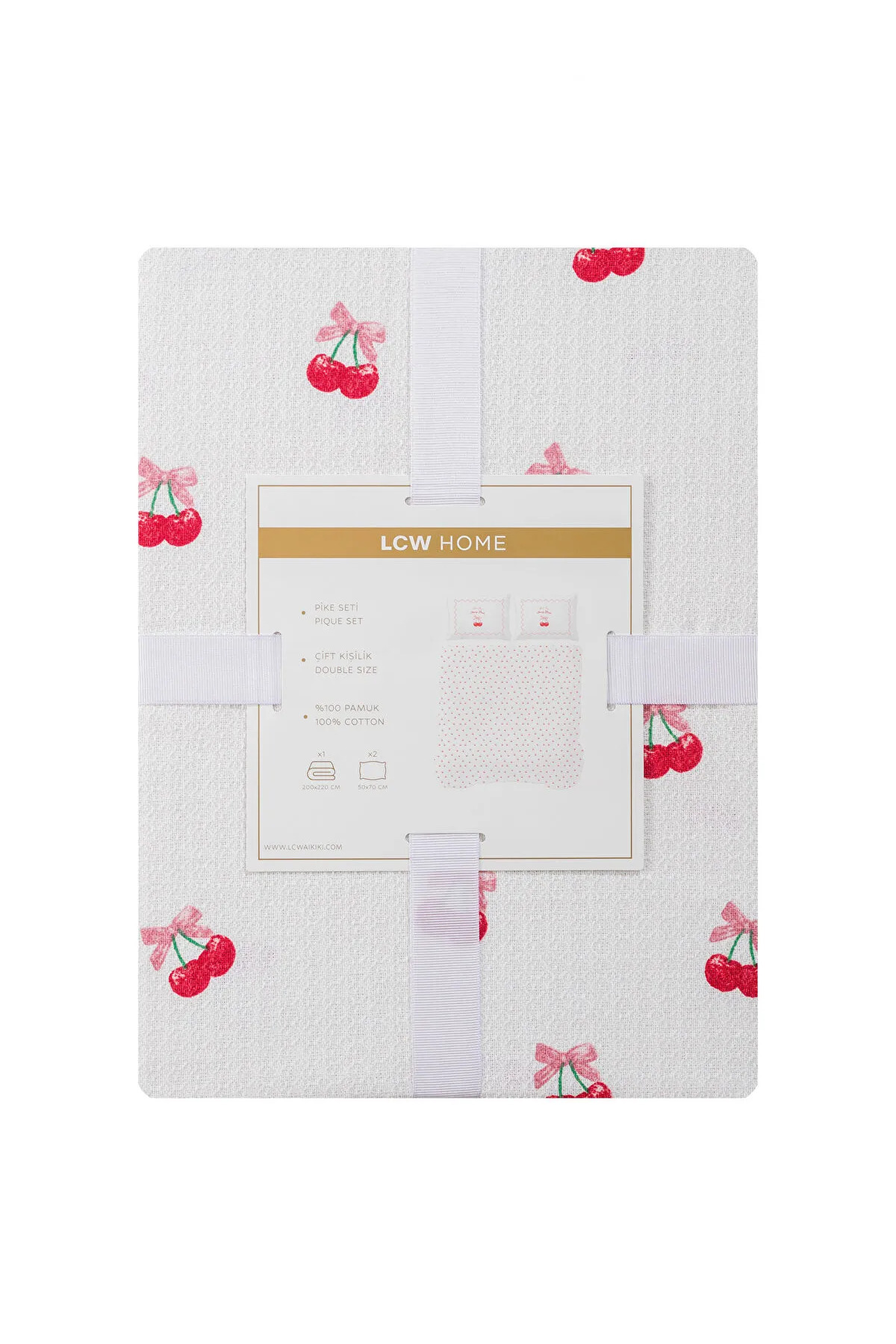 LC Waikiki-Cherry Printed Double Pique Set 5