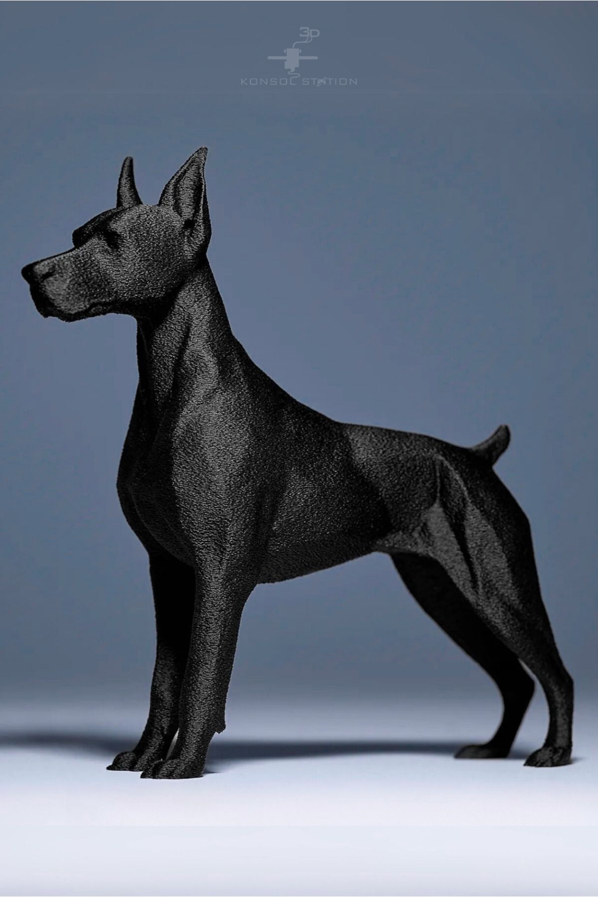 KonsolStation54 Doberman Masaüstü Dekoru - Dekoratif Köpek Biblo