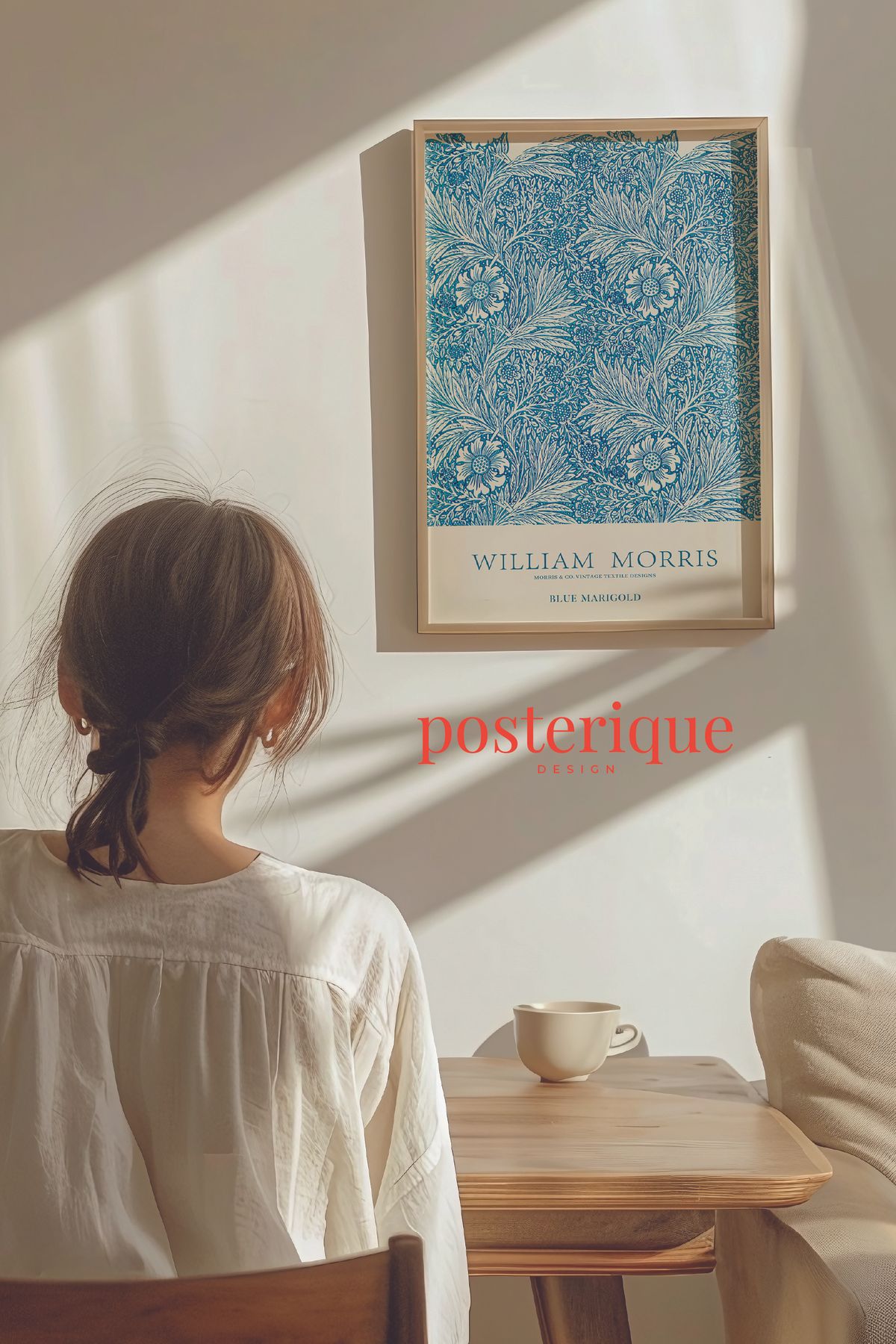 posterique William Morris 3 lü set Çerçevesiz Set Çerçevesiz Tablo
