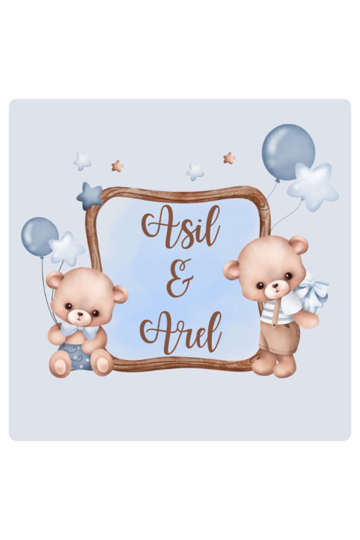cutart Kişiye Özel Isimli Tarihli Bebek Doğum Mevlid Söz Nişan Kına Düğün Madlen 96 Adet 4cm Sticker