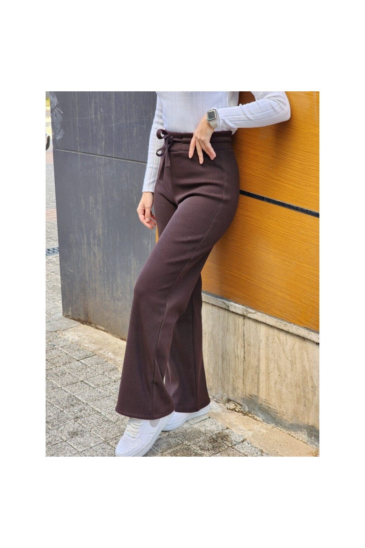 esmelstore Fitilli Bol Paça Kaşkorse Pantolon