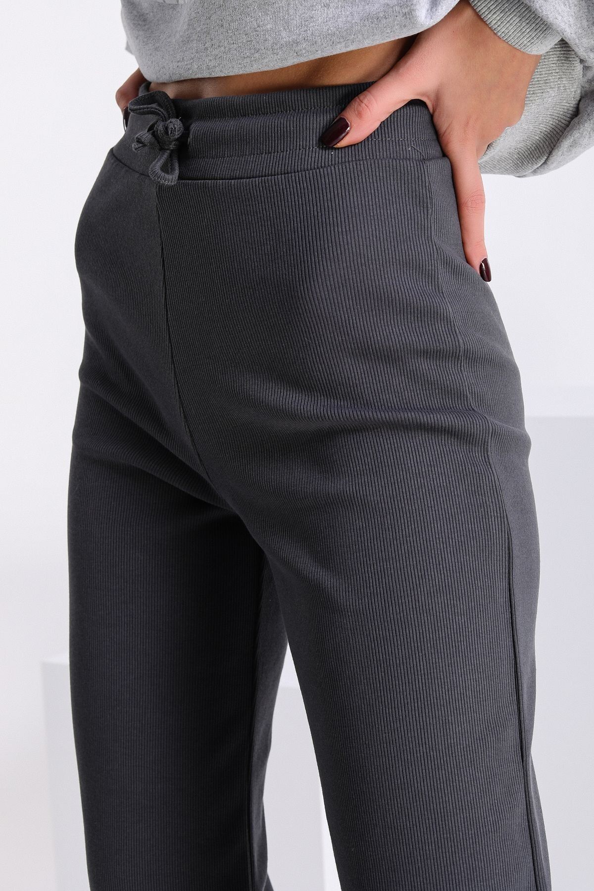 esmelstore Fitilli Bol Paça Kaşkorse Pantolon
