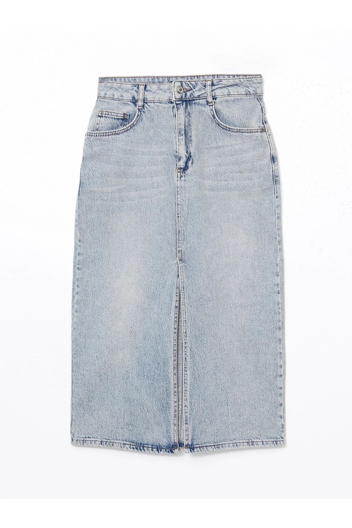 LC Waikiki Dar Fit Kadın Jean Etek