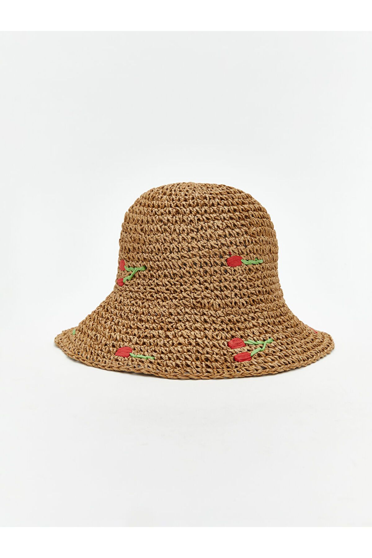 LC Waikiki LCW ACCESSORIES Bej Kadın Hasır Bucket Şapka