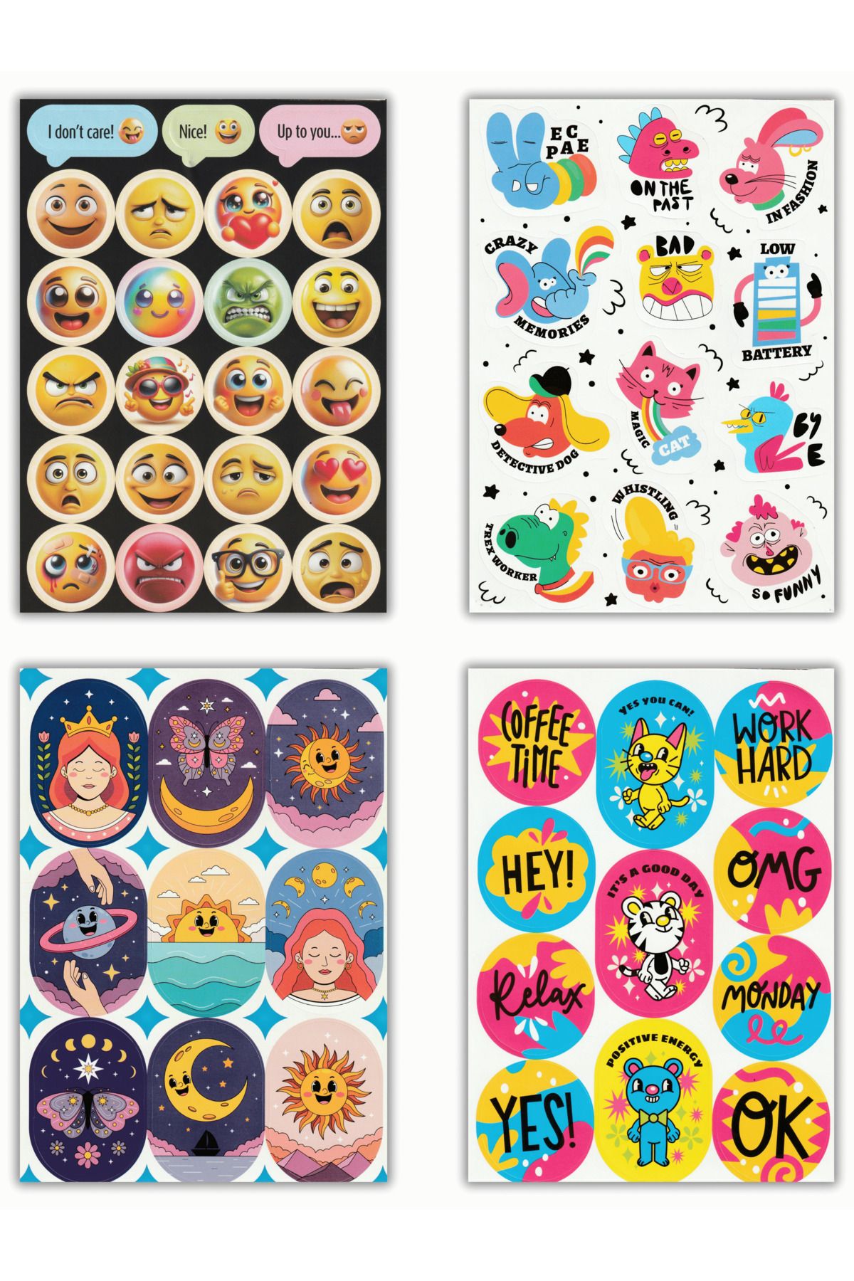 Mielibon-Sticker Notebook |   16 Pages 300+ Stickers 5