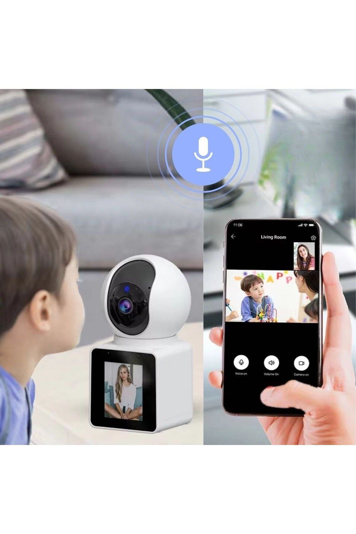 Skygo-المخزن المؤقت ®   كاميرا مراقبة منزلية يمكنها توفير مكالمات فيديو متصلة بشبكة Wifi 2