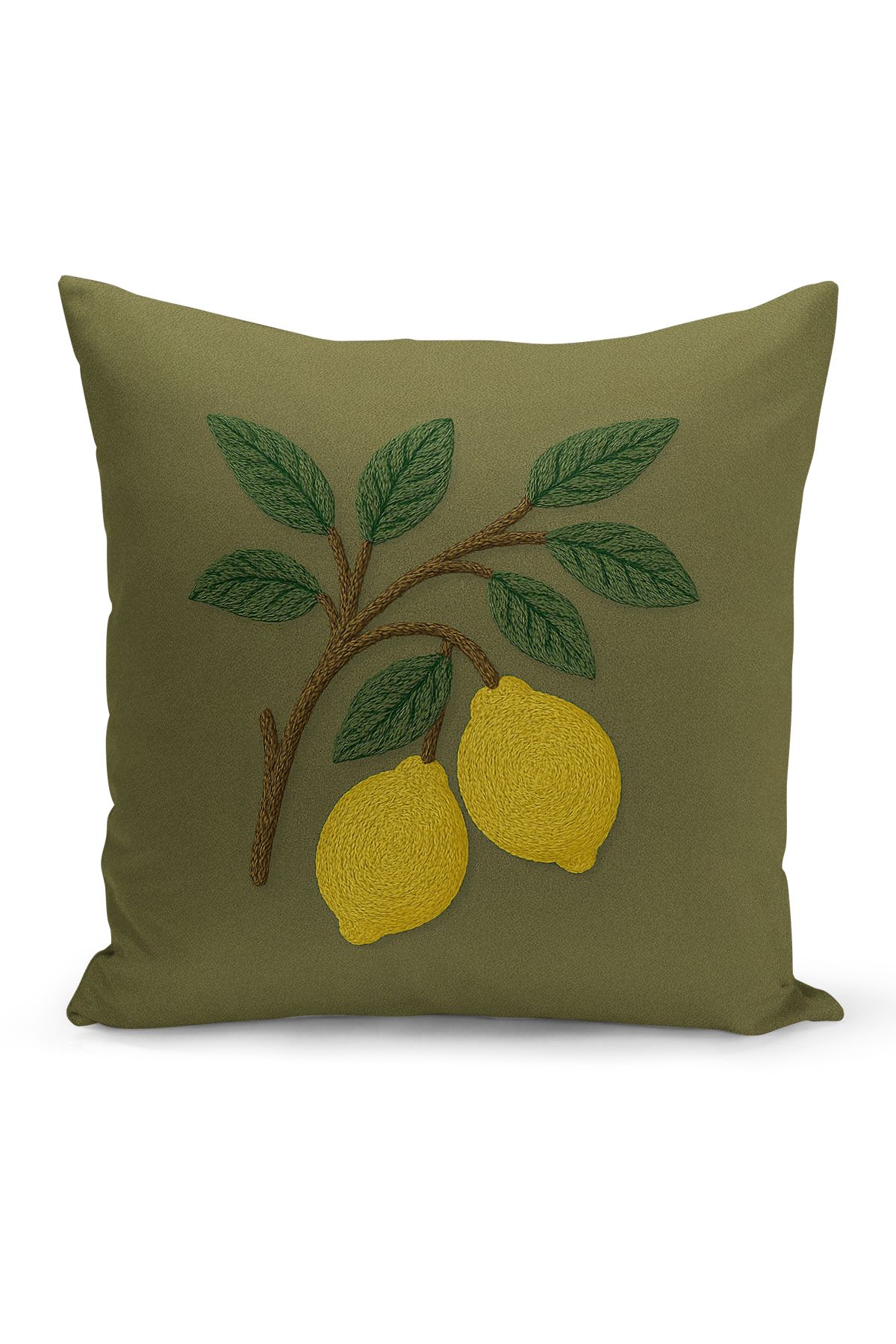 Bertille Home Çift Tarafı Dijital Baskılı Kırlent Kılıfı (Panç /Punch Nakış Desen Görünümlü)