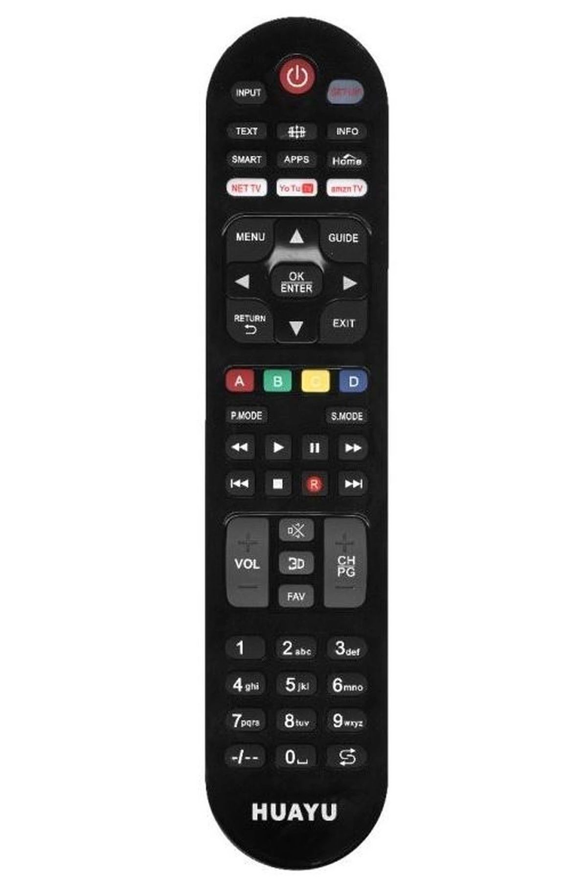 BIGBOYCL Huayu Kl Urc1517 Netflıx-Youtube-Amazon Tuşlu Lcd Led Tv Unıversal Kumanda