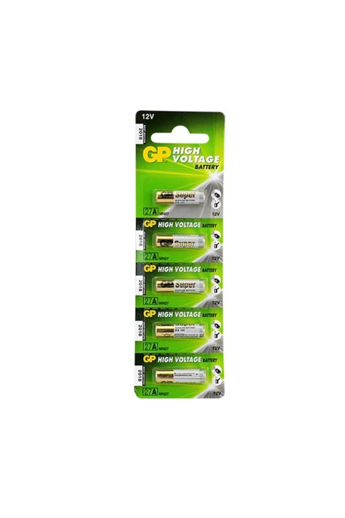 BIGBOYCL Gp 27A 12V İnce Alarm Pili 5Li Paket