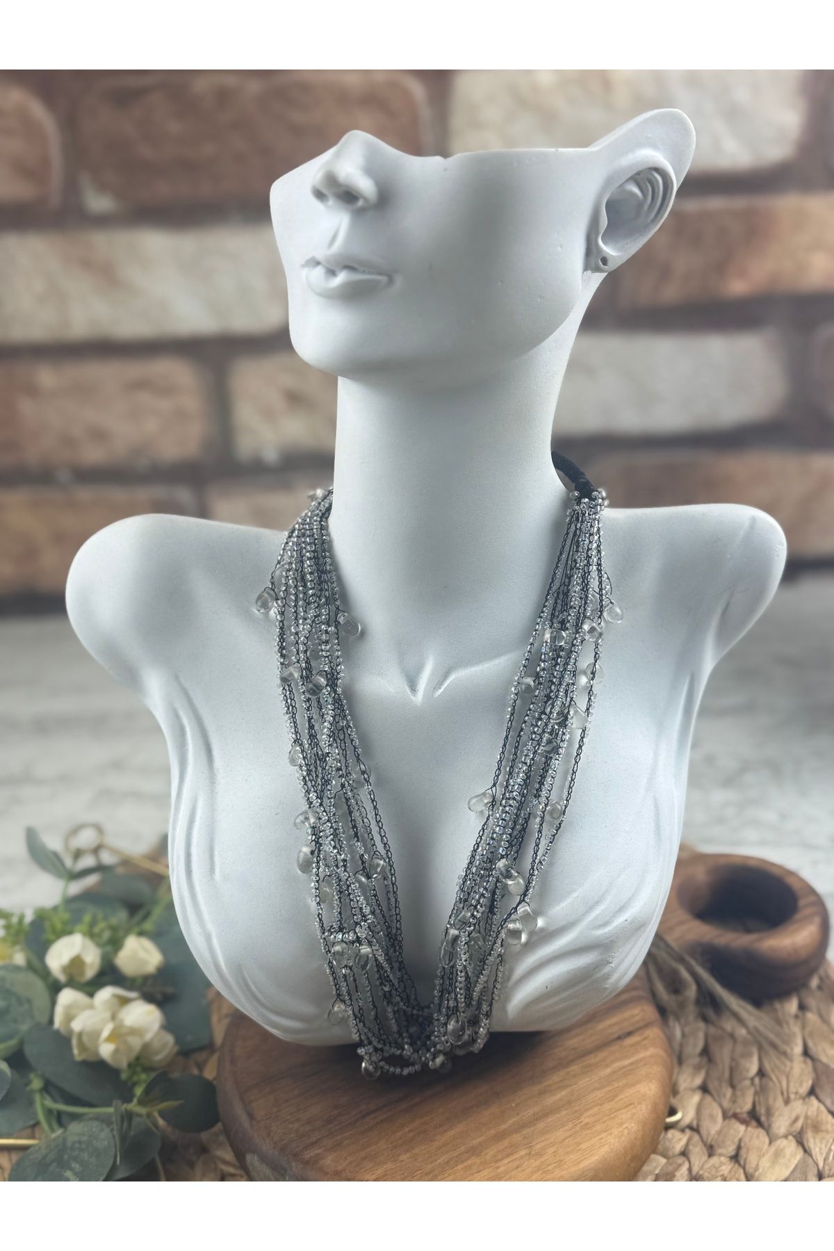 SEDEF TAKI Sıra boncuklu Vintage kolye modelleri
