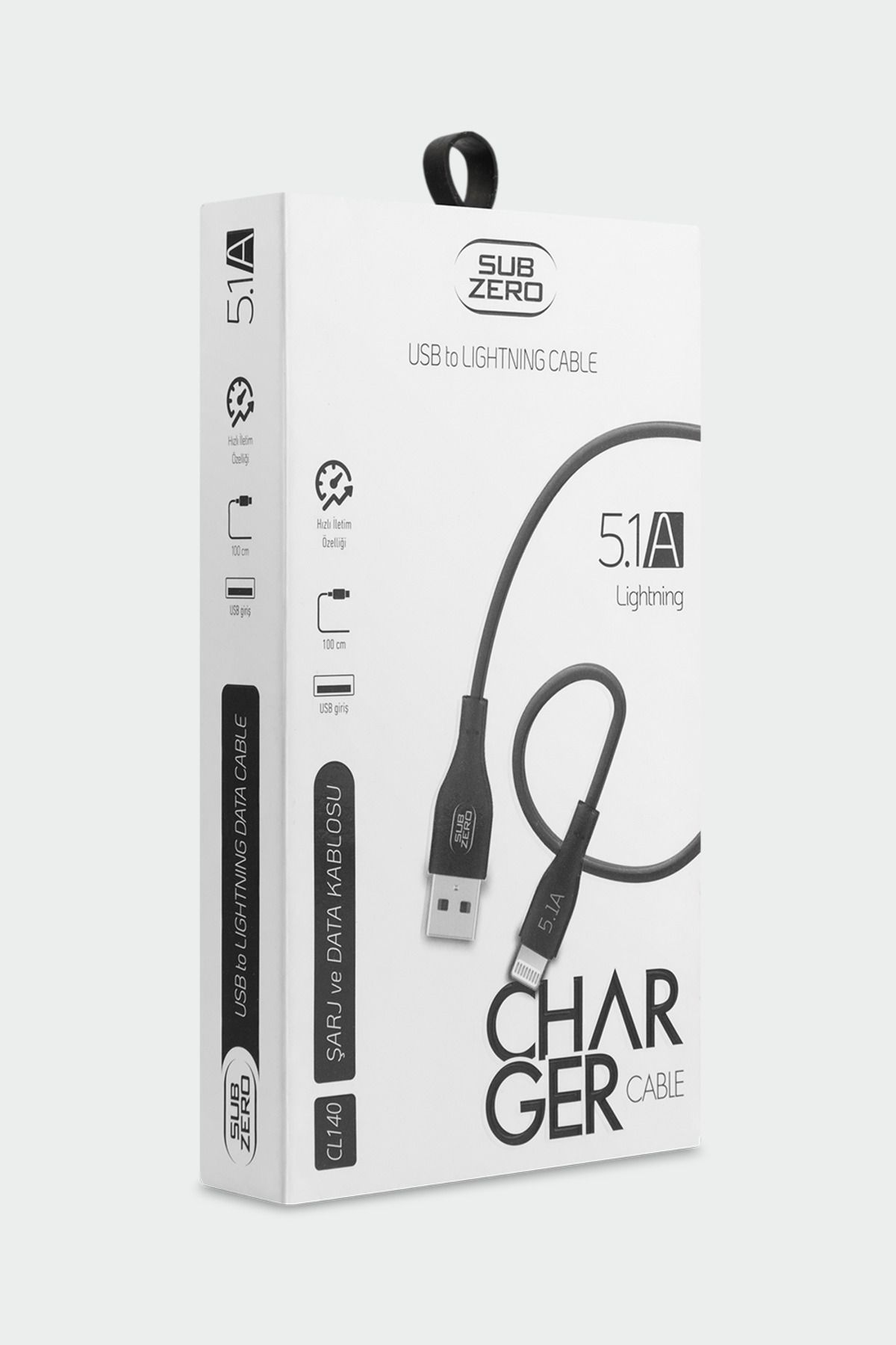 Alışveriş Express CL140 5.1A USB to Lighhtning Şarj ve Data Kablosu 1mt