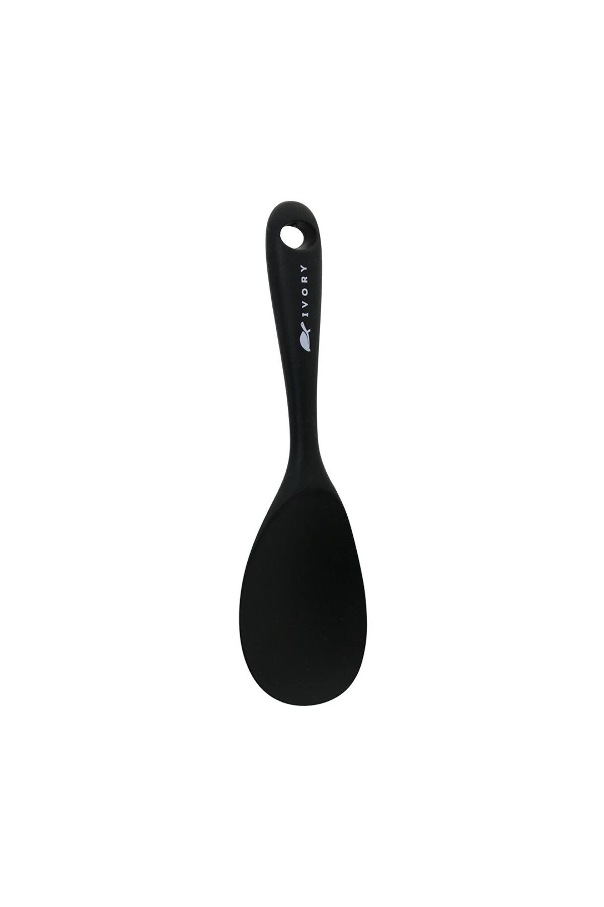 BIGBOYCL Silikon - Siyah Pilav Servis Kaşık 22Cm
