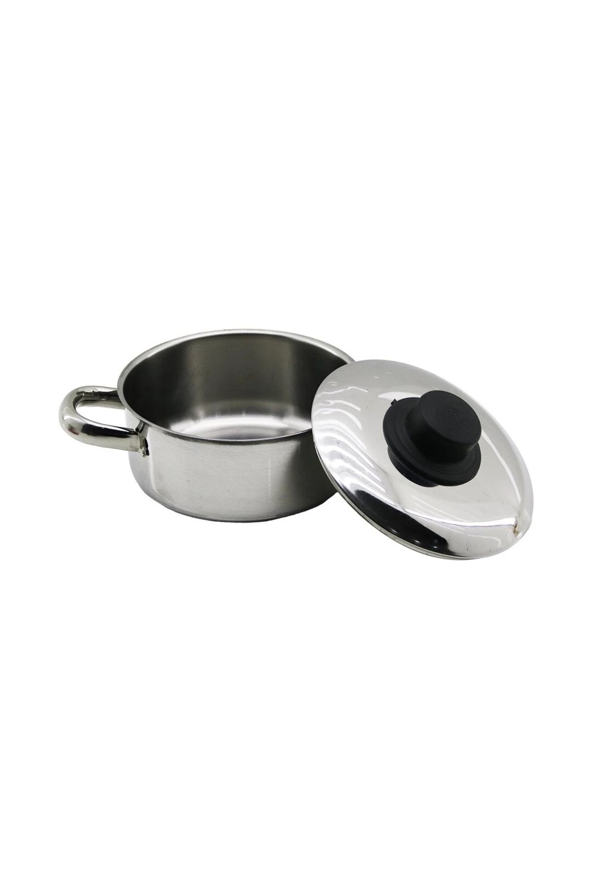 BIGBOYCL 14cm Metal Kapak Mini Çelik Tencere