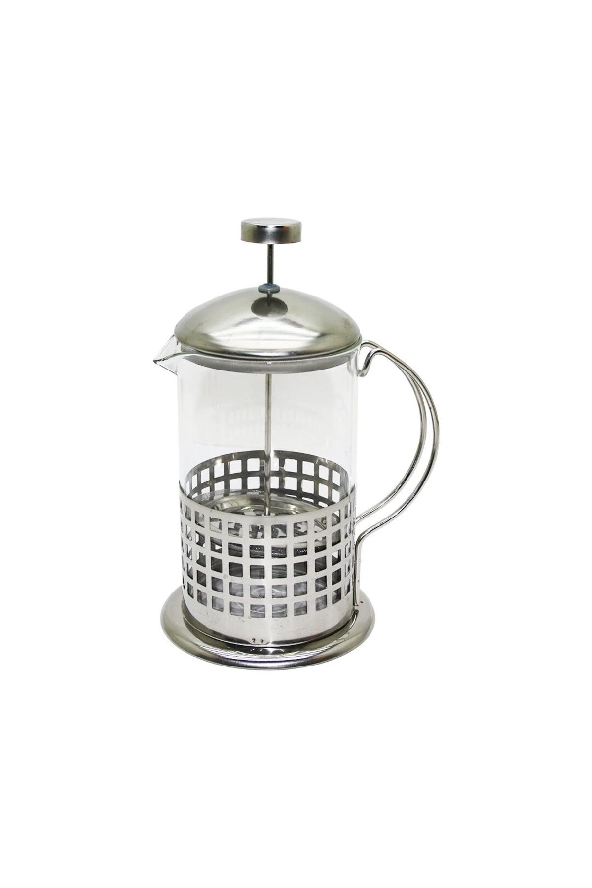 BIGBOYCL French Press 800Ml Cam Bitki Süzgeçi Metal Kafes - Kapak