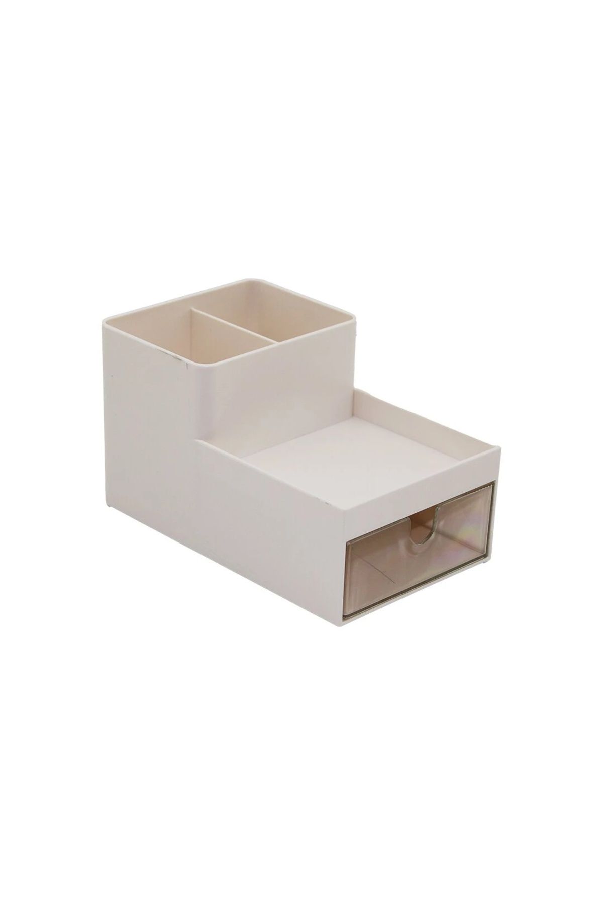 BIGBOYCL Tek Çekmeceli + 3 Bölmeli Plastik Makyaj - Takı Organizer 16X9.5Cm - Y: 5--9.5Cm