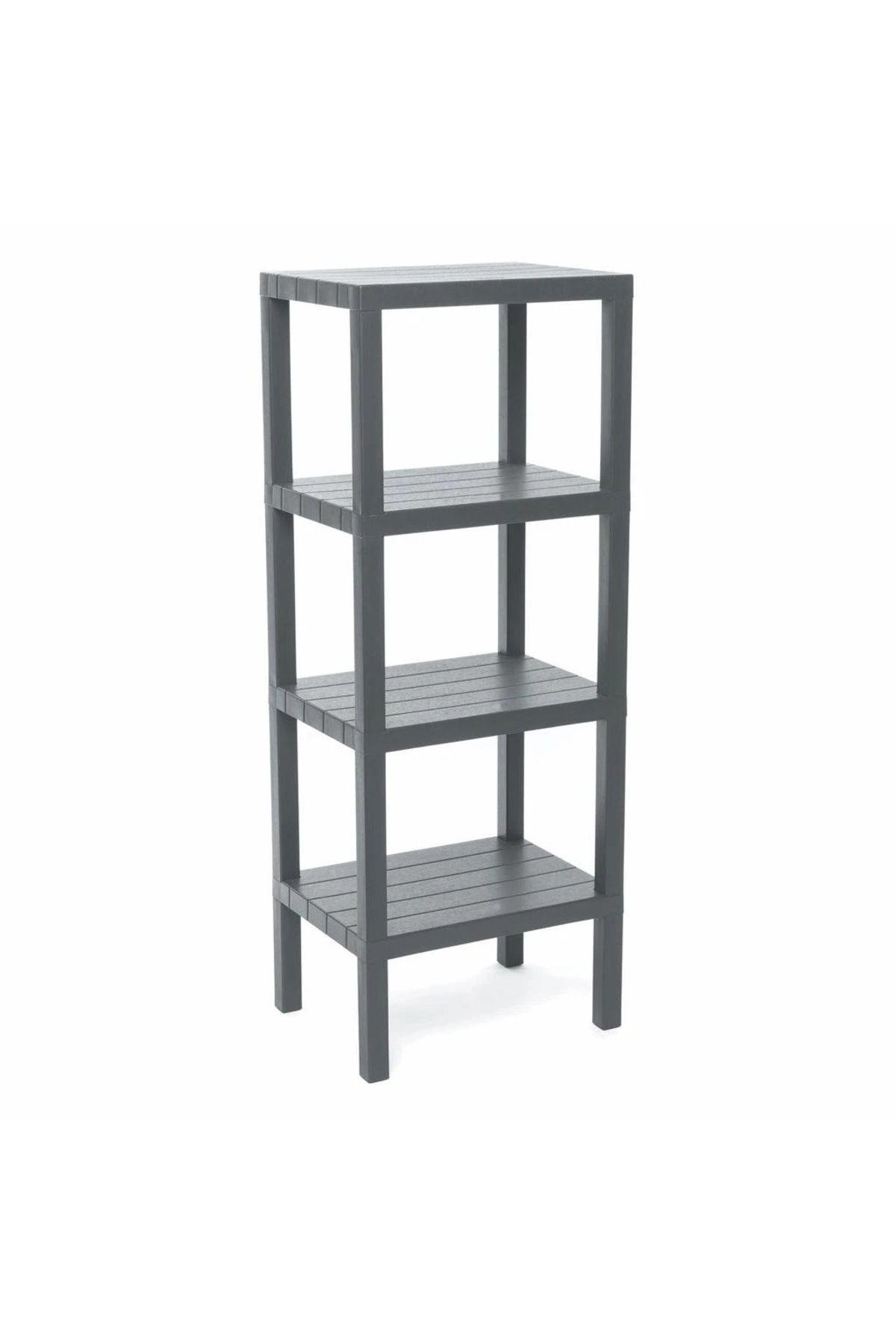 BIGBOYCL 4 Raflı Gri Modüler Ünite Plastik 38X29X100 Cm