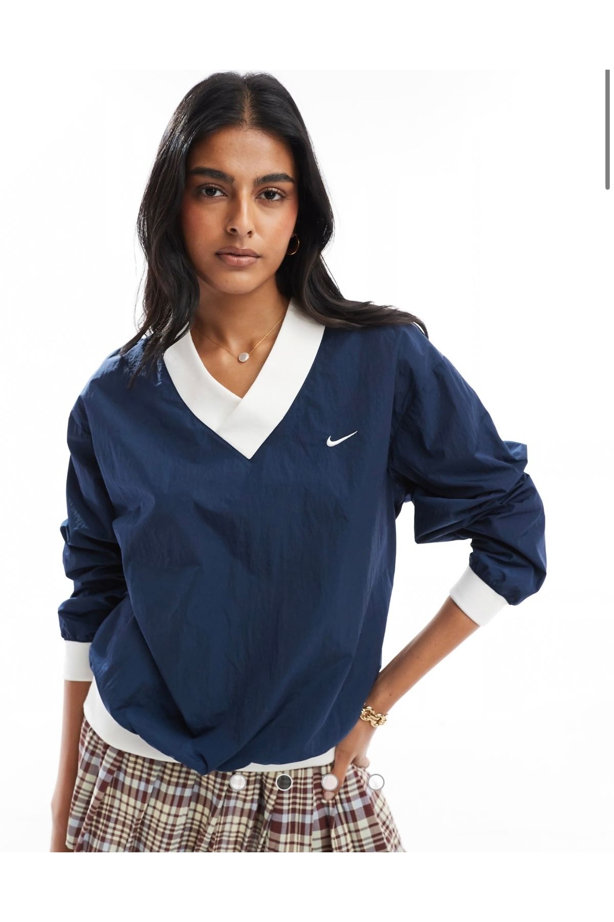 Nike Sportswear Essential Woven Lacivert Kadın Sweatshirt