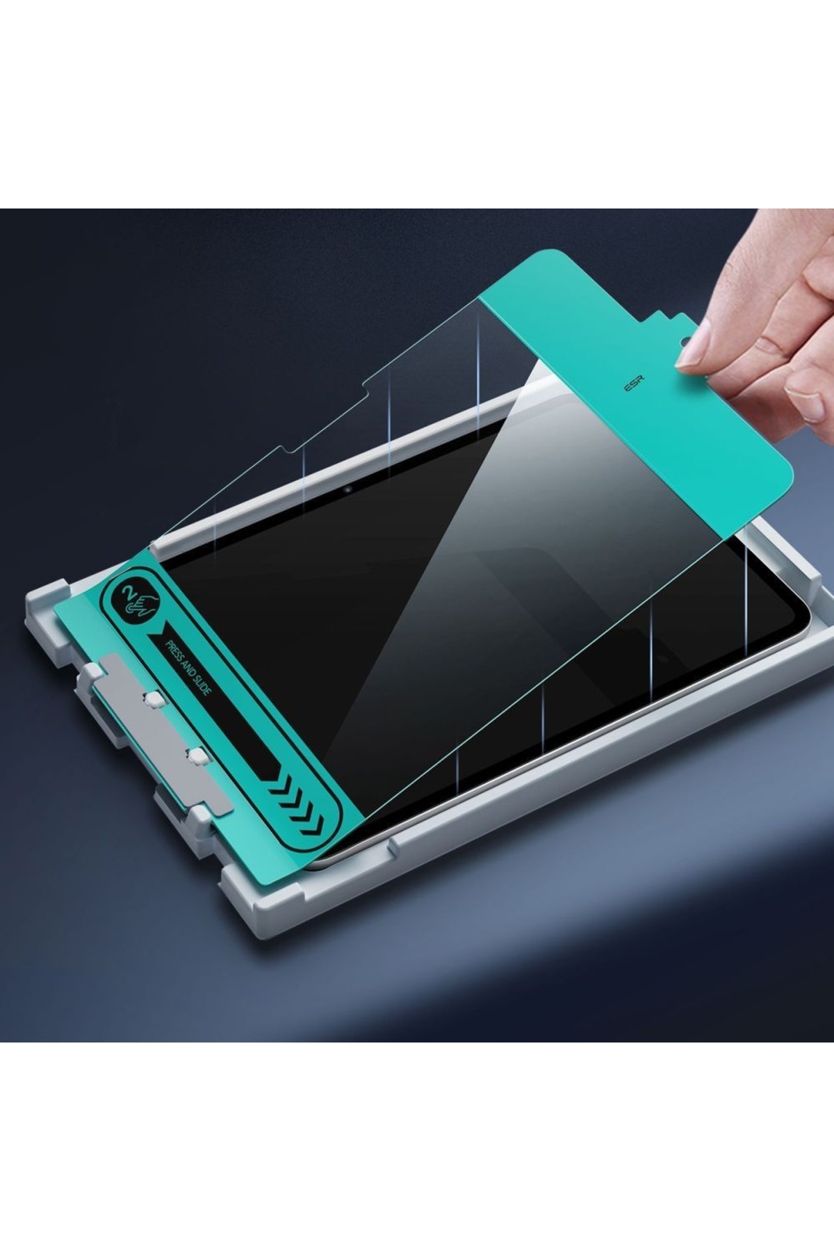 ESR-IPad Air 11 (2024) Screen Protector - ESR Tempered Glass 9H (set of 2) - Clear 4