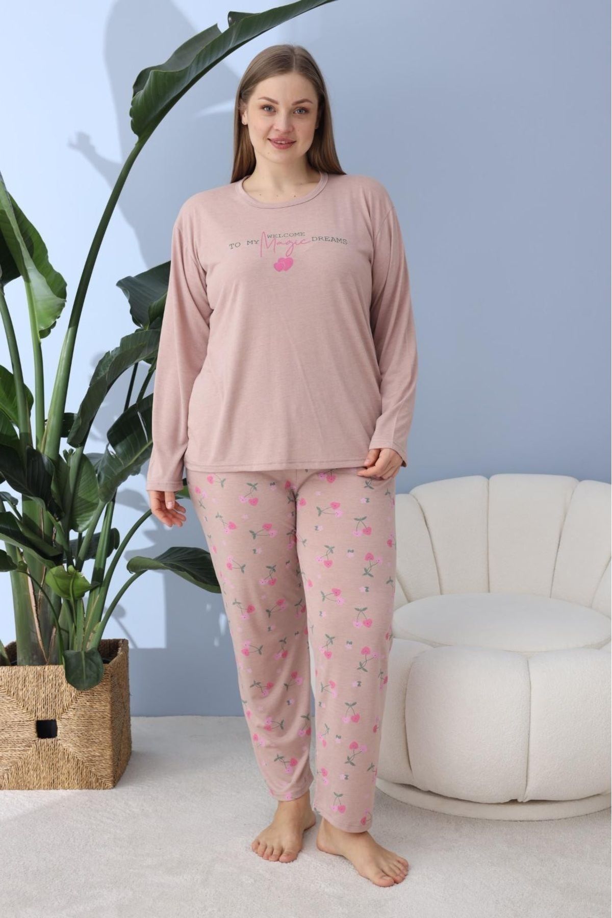 NEYSEKİVAR Büyük Beden Pijama Takımı