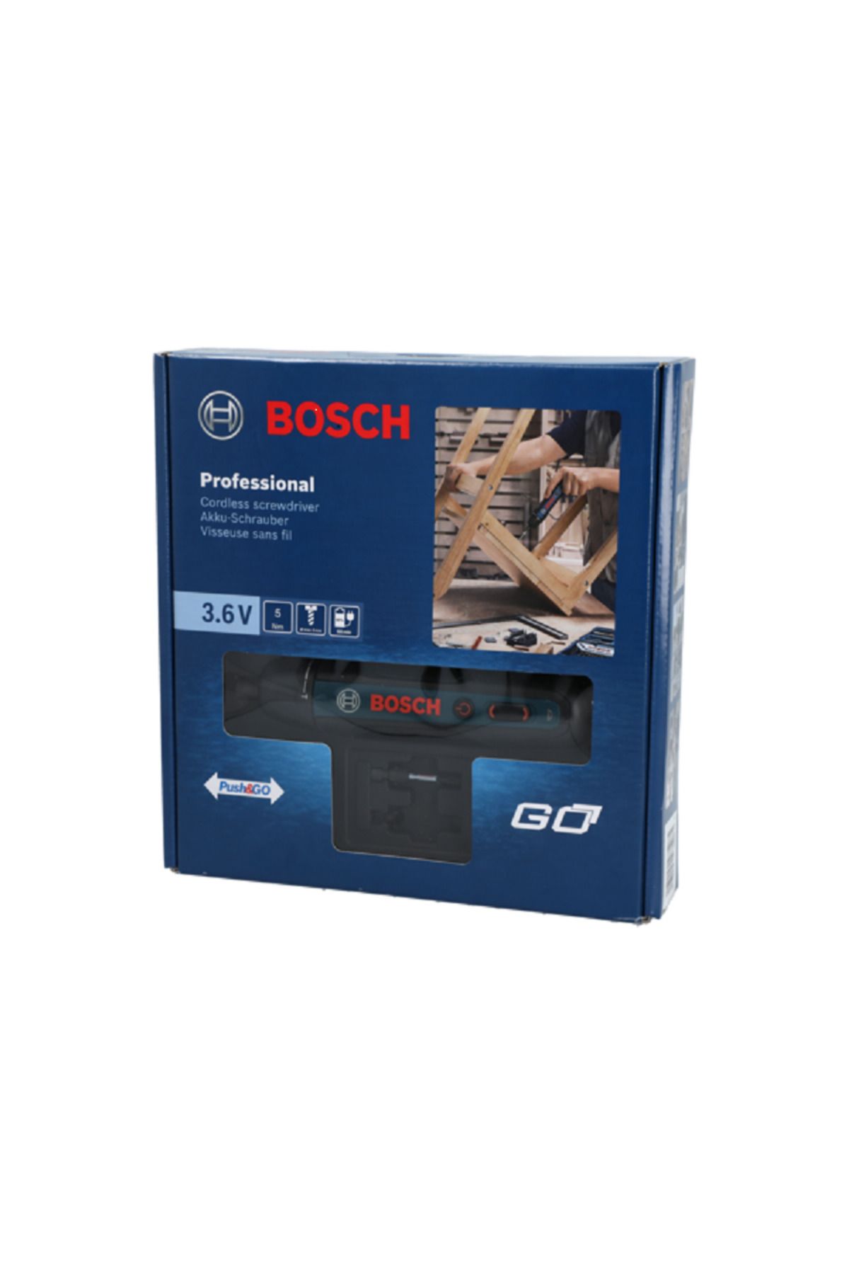 Bosch-Go 3.6V Li-Ion Cordless Screwdriver with Built-in Battery and USB 3