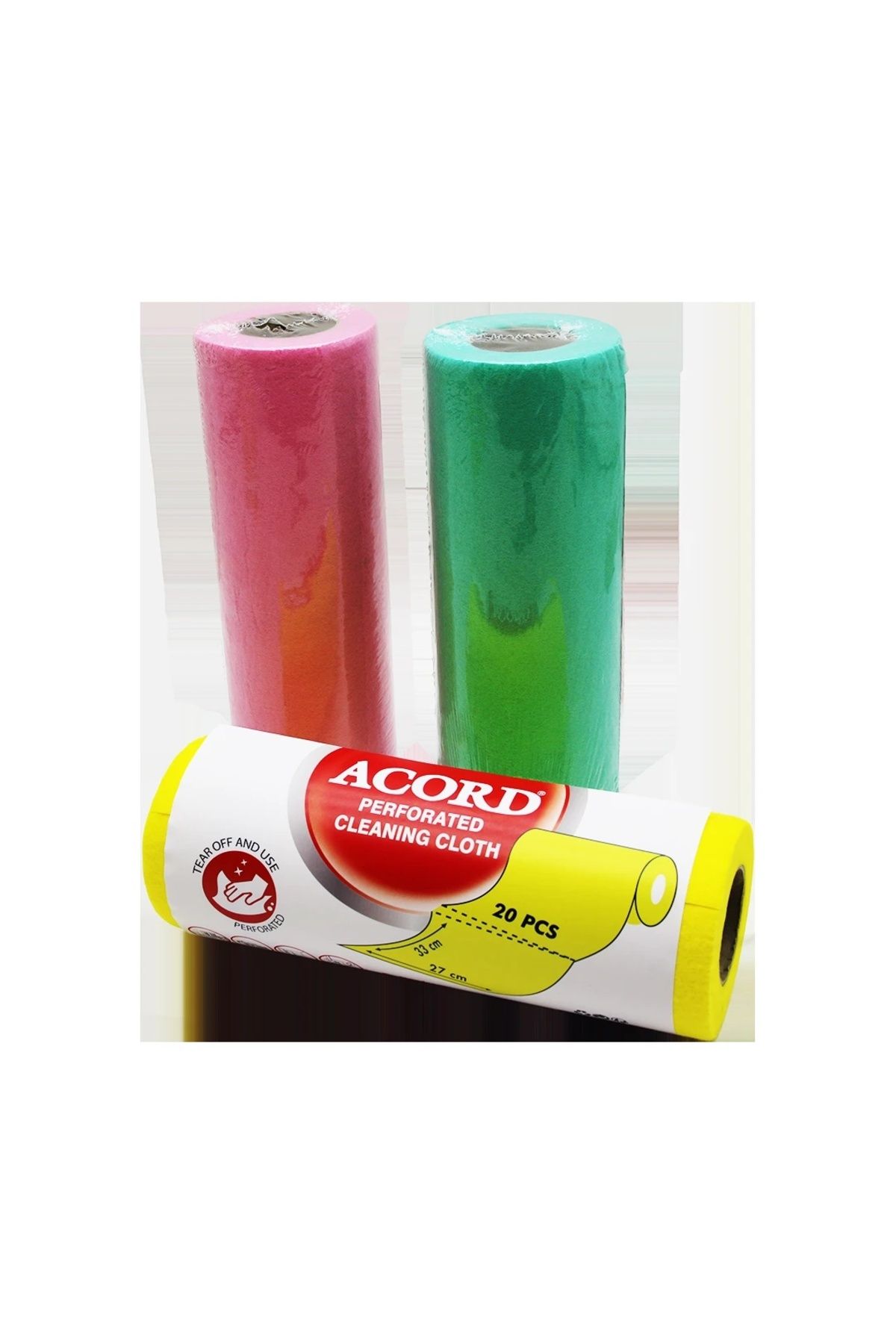 BIGBOYCL Acord Softtex-415 Rulo Perforated Sarı Bez 20 Parça