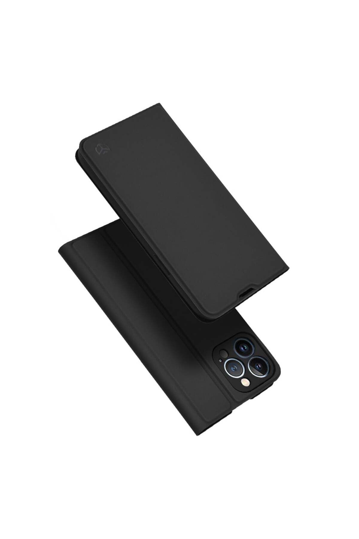 Techsuit-IPhone 13 Pro Max Case - Techsuit Magskin Book - Black 1