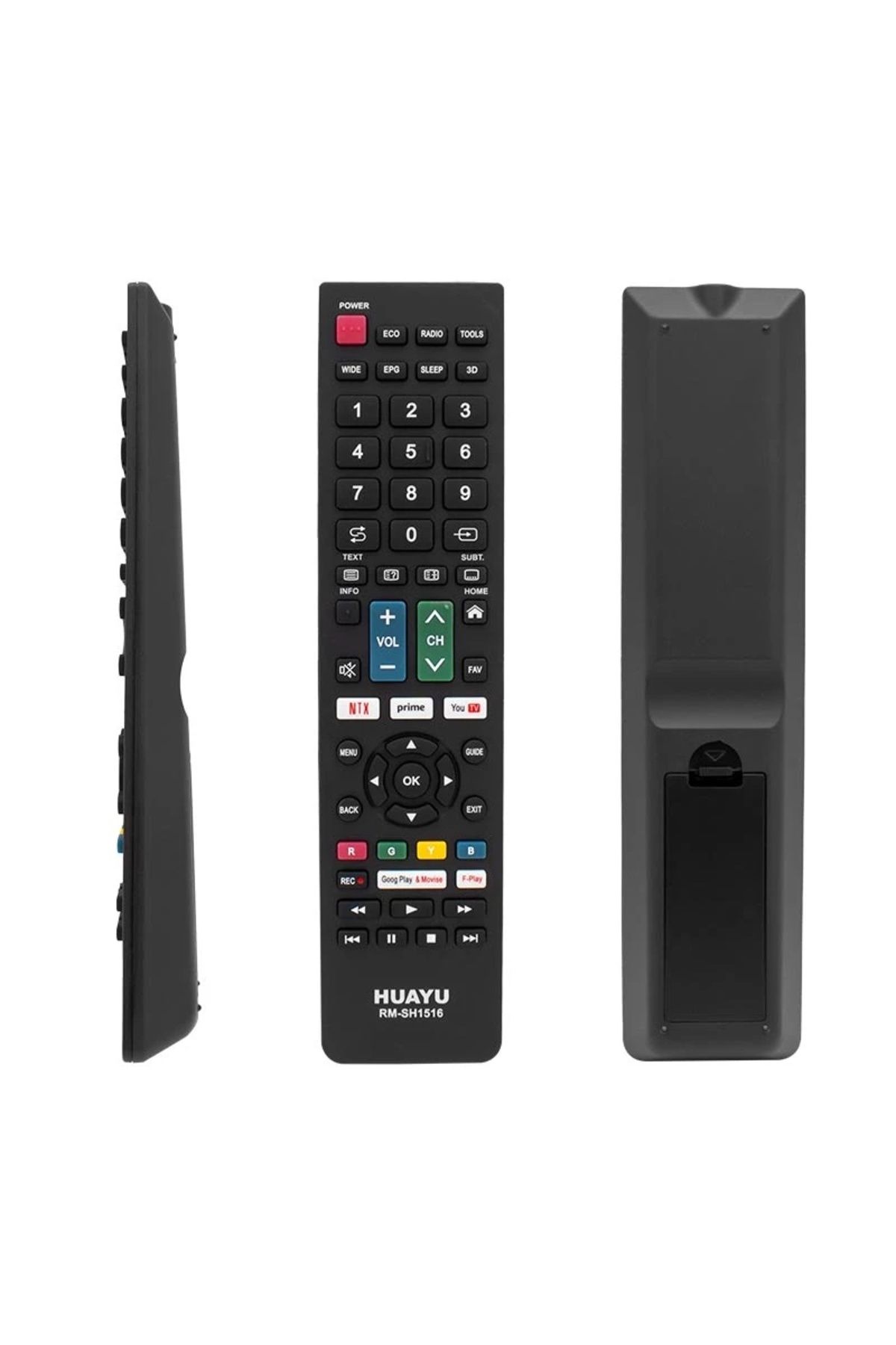 BIGBOYCL Huayu Kl Rm-Sh1516 Sharp Netflıx- Youtube- Prıme Vıdeo Tuşlu Unıversal Lcd-Led Tv Kumanda