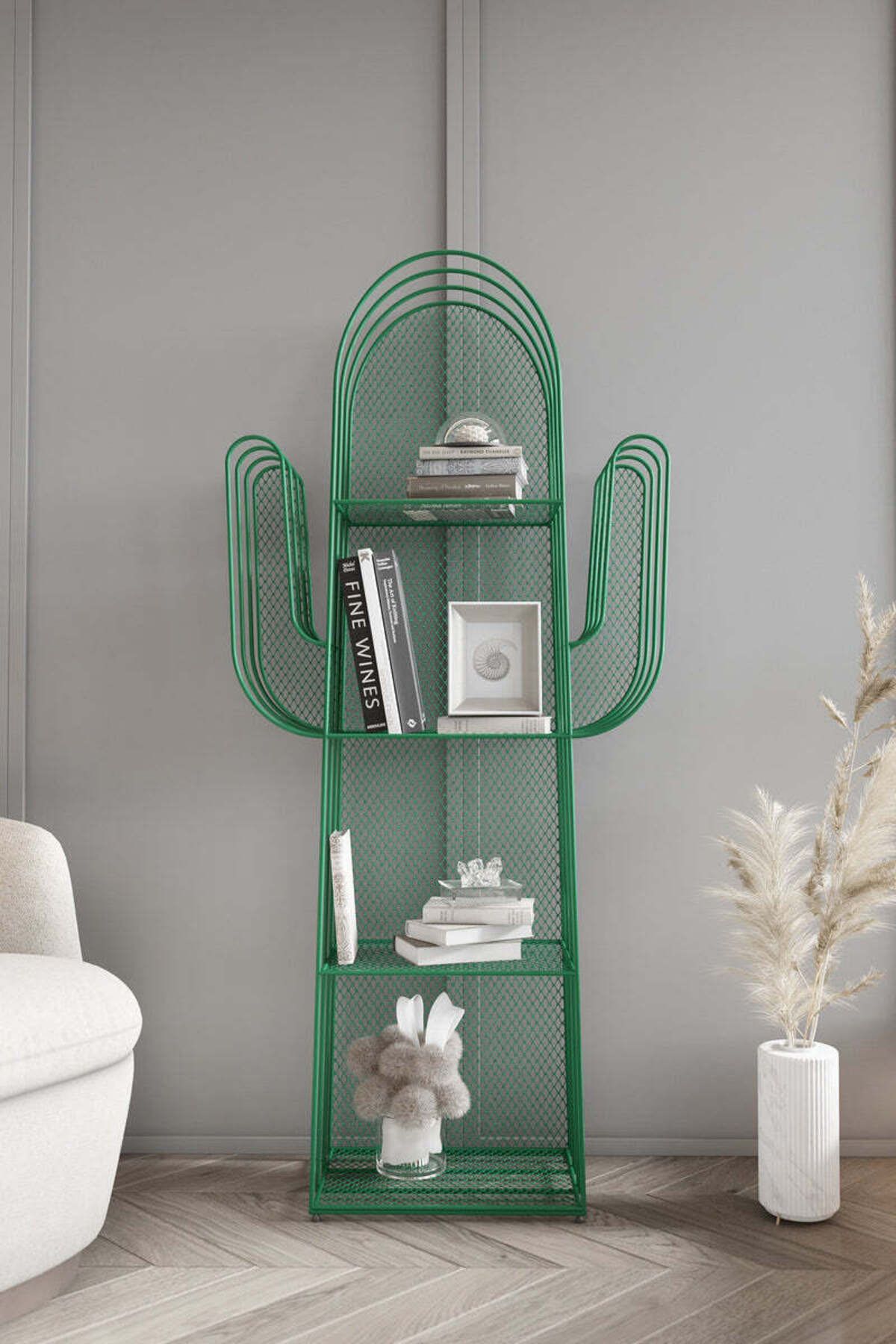Marsah Home Raft Metalic Cactus 150 X 42 Cm - One Size