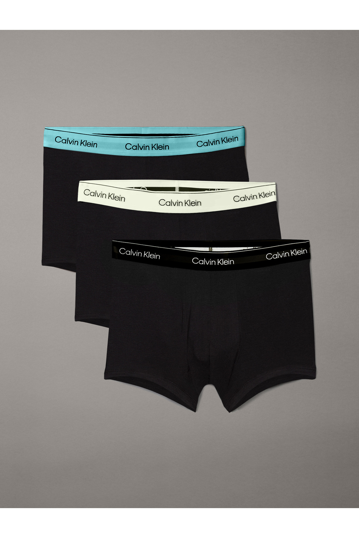 Calvin Klein-Calvin Klein Men Multicolored Trunk Pack of 3 6