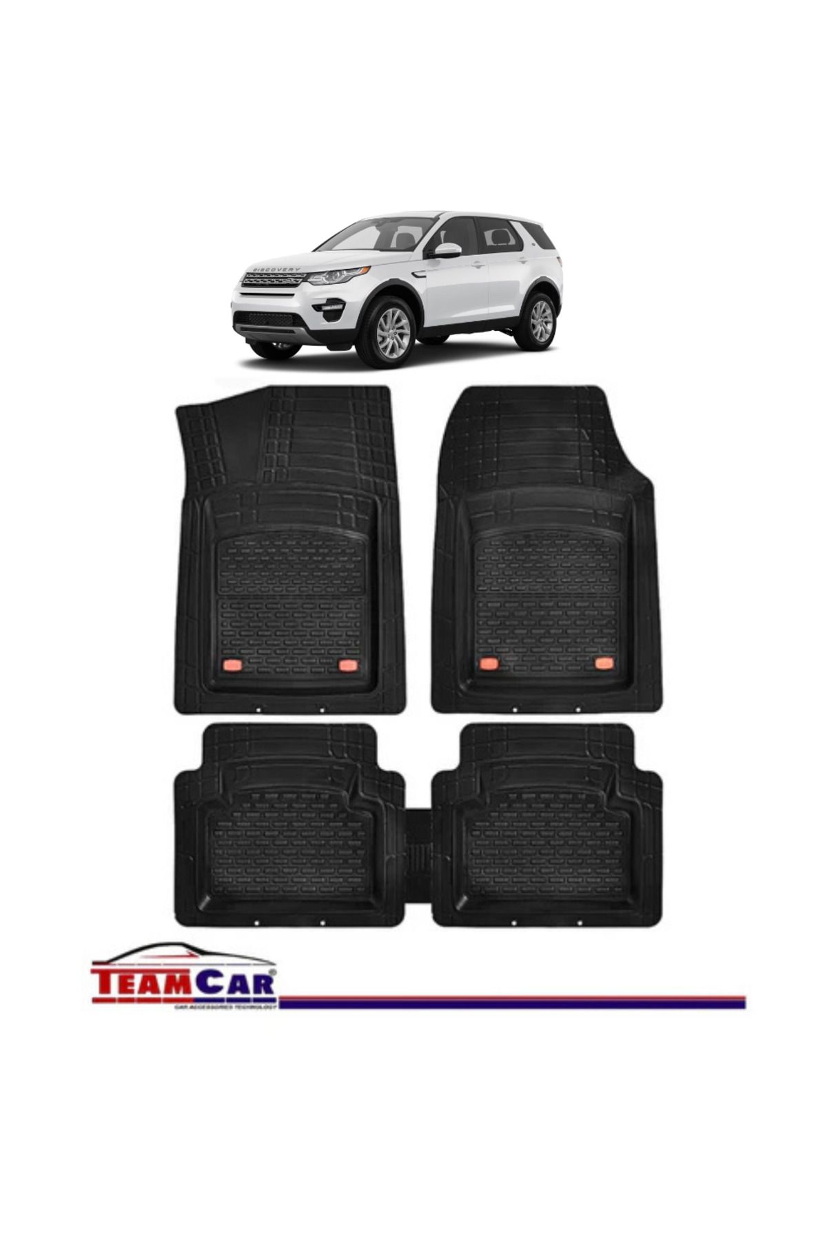 TEAMCAR Covorașe Auto Tip Tavă Compatibile Cu Land Rover Discovery Sport I (2015–2020) - Suv - One Size