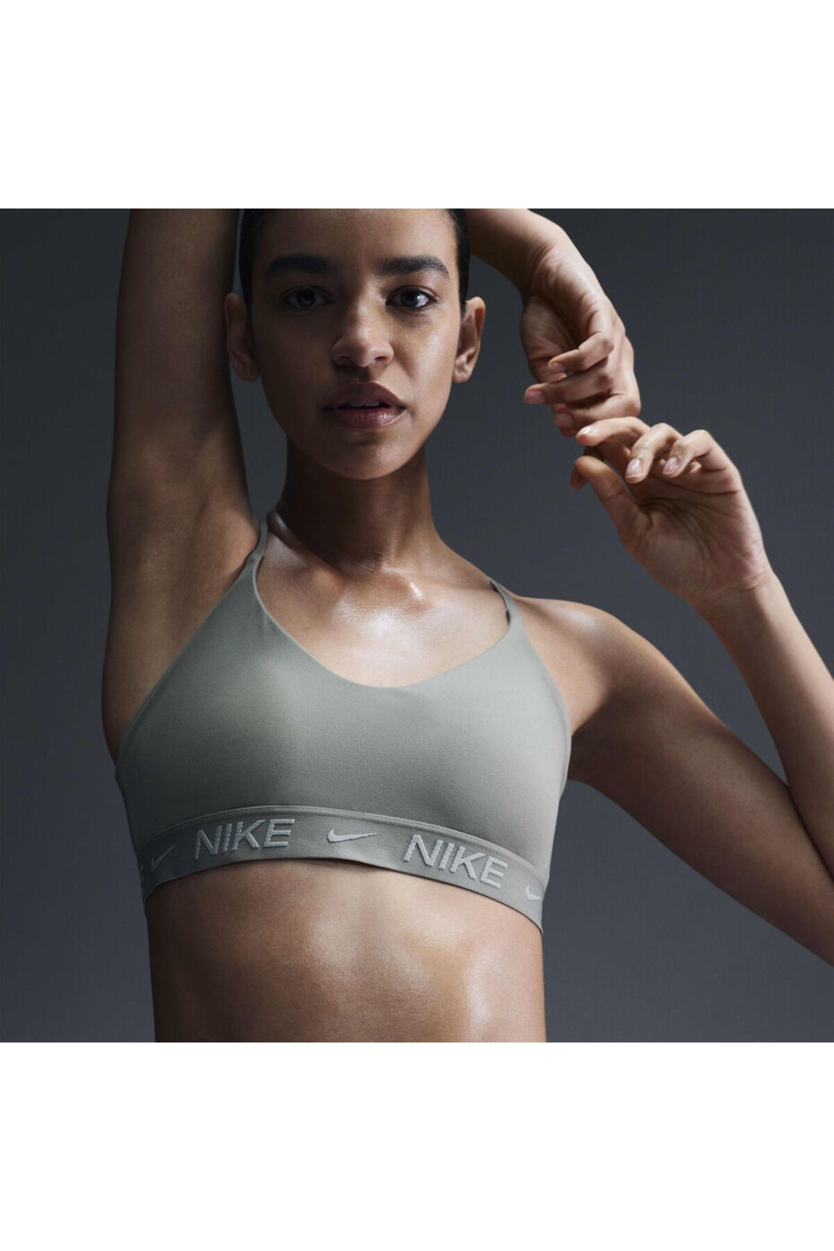 Nike Indy Light-Support Padded Adjustable Training Sports Yeşil Kadın Spor Sütyeni