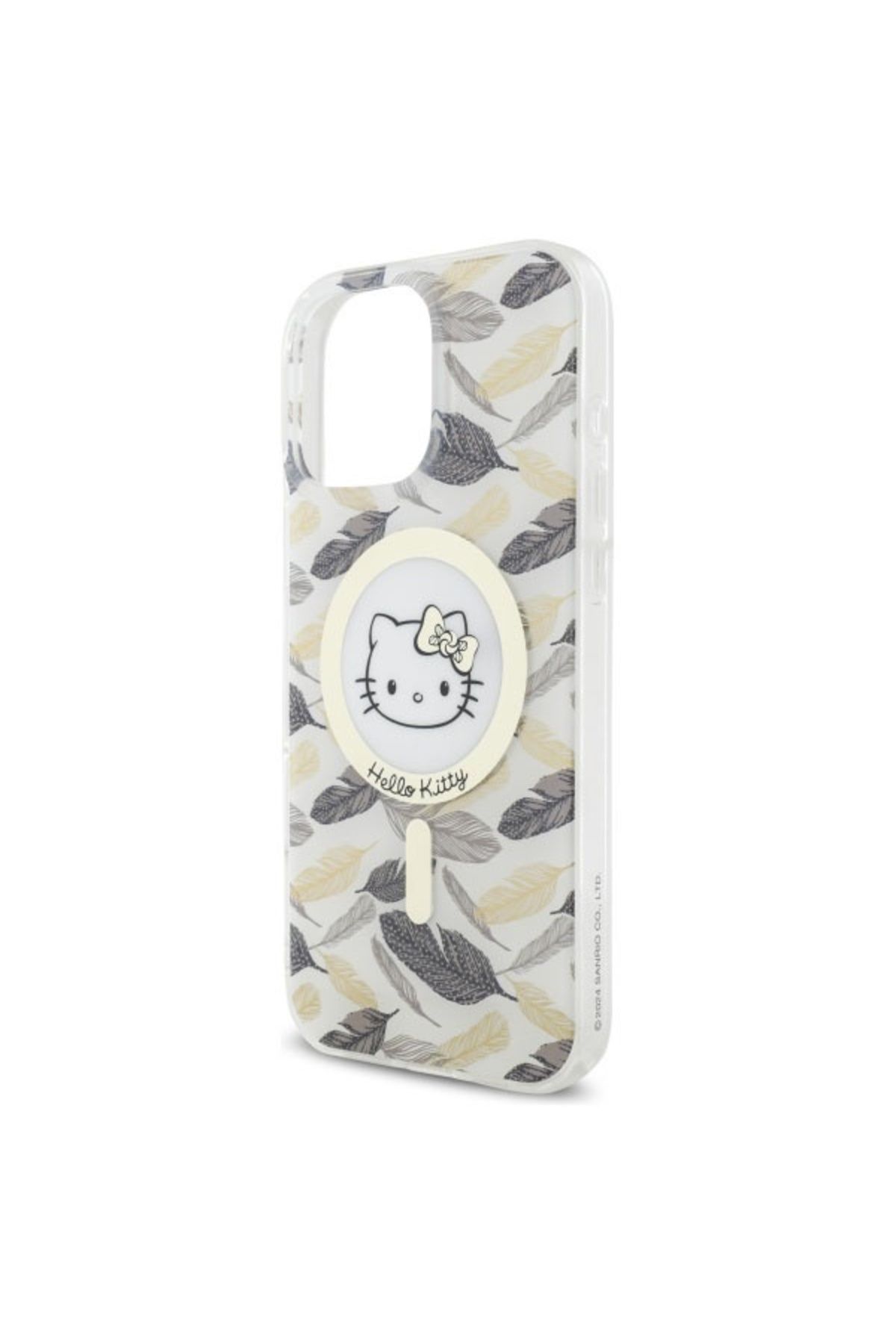 Hello Kitty-Case for iPhone 16 Pro Max - Hello Kitty Hardcase IML Golden Leaves MagSafe (HKHMP16XHGLEH) - White 4
