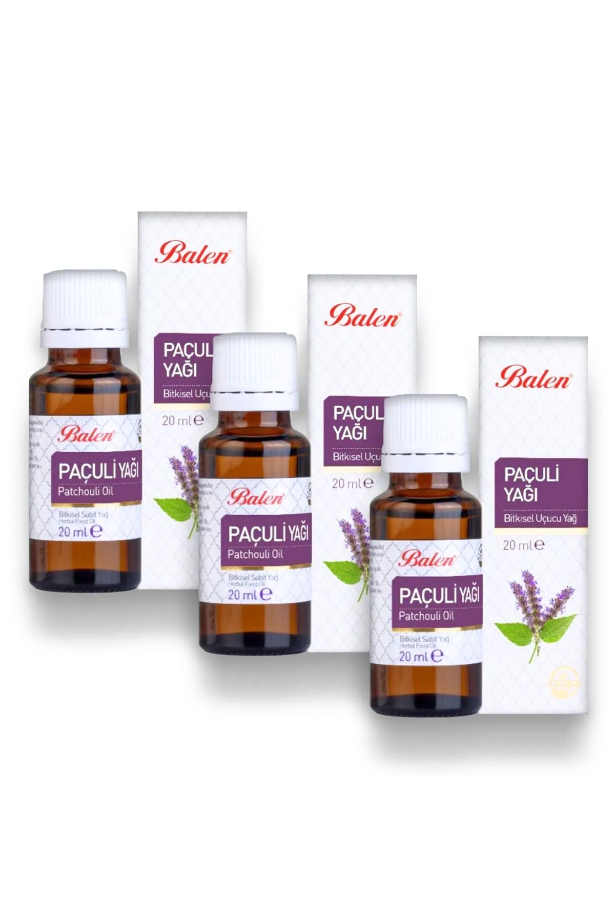 GÜLCE LOKMAN HEKİM AKTAR BALEN PAÇULİ YAĞI 3 X 20ML DİSTİLASYON