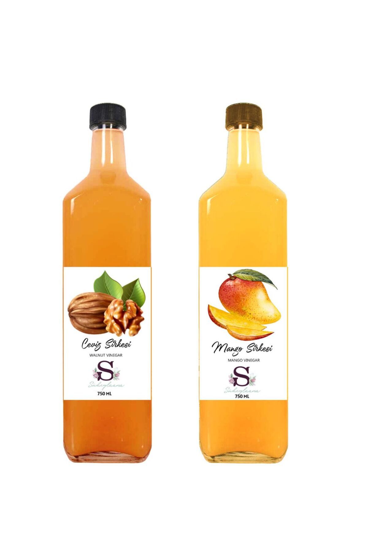 Süheylaana Doğal Ceviz Sirkesi 750 Ml - Doğal Mango Sirkesi 750 Ml