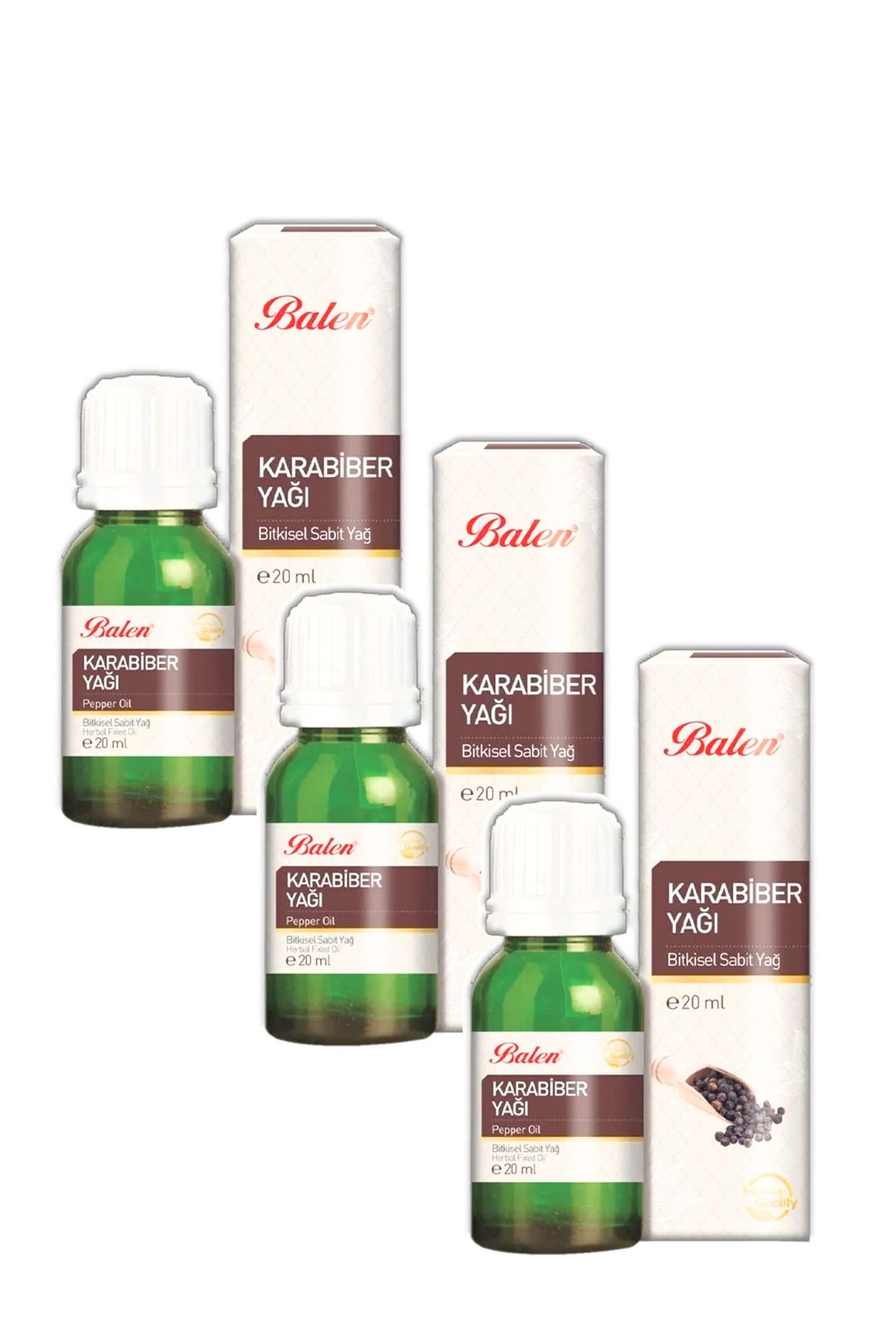 GÜLCE LOKMAN HEKİM AKTAR BALEN KARABİBER YAĞI 3 X 20ML MASERASYON