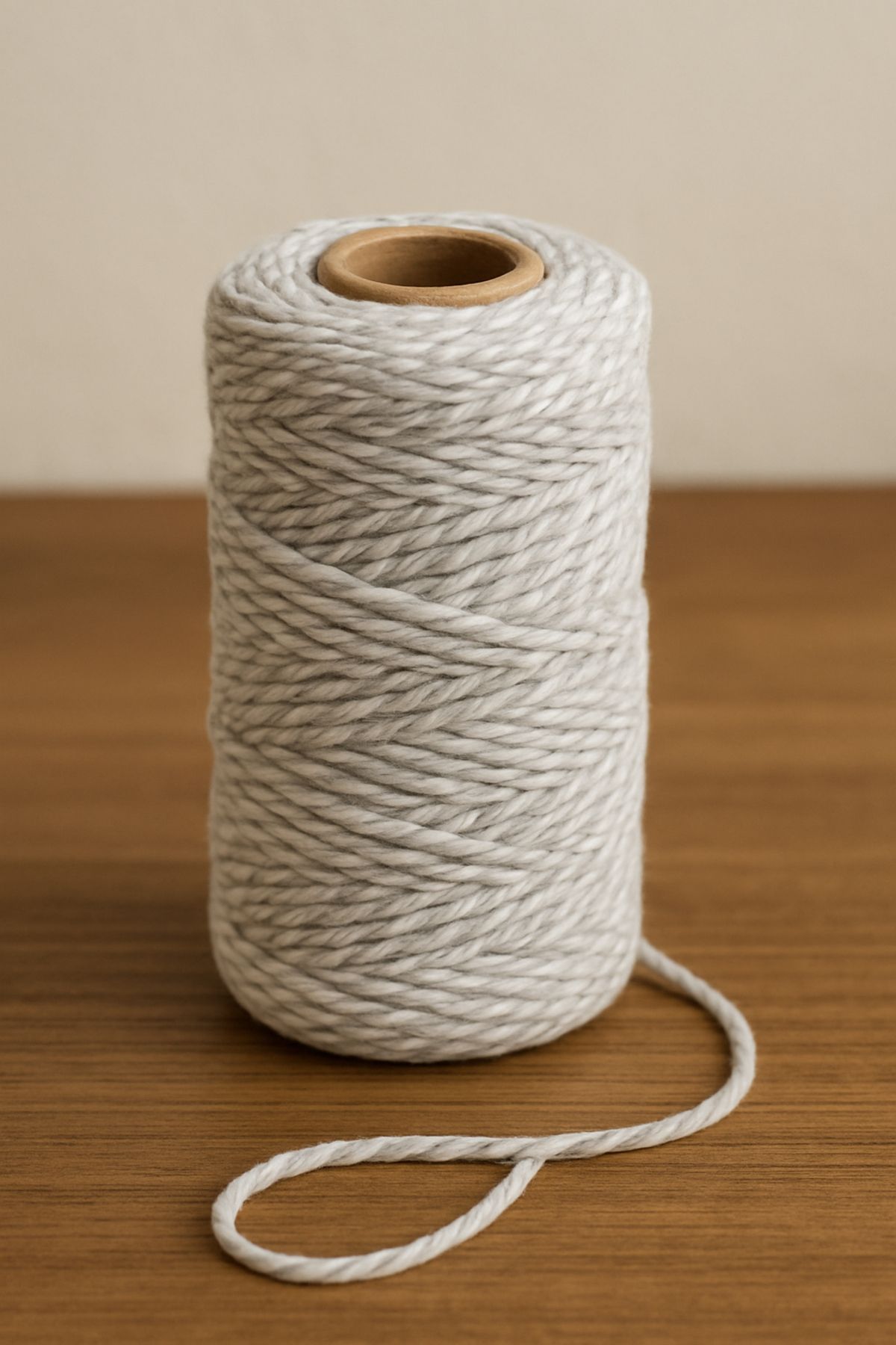 OLİ Art Gri Beyaz Koton Paketleme İpi 200 Metre Koton Paket İpi 200m