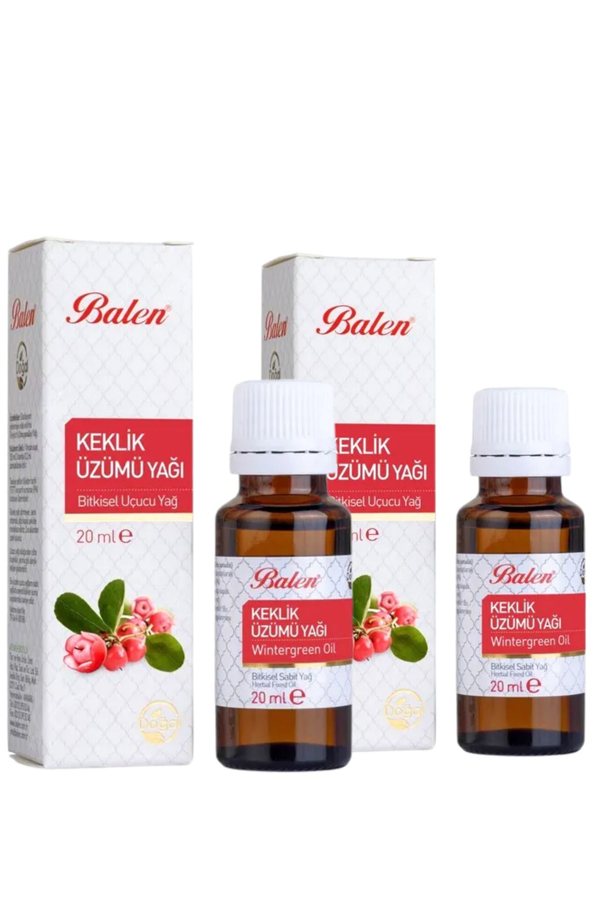GÜLCE LOKMAN HEKİM AKTAR BALEN KEKLİK ÜZÜMÜ YAĞI 2 X 20ML DİSTİLASYON